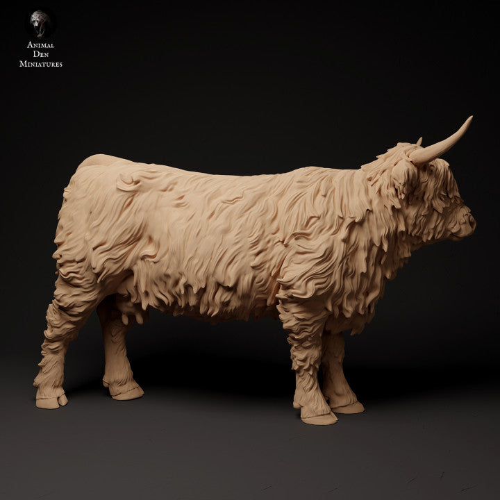 Foto do produto da figura de animal em diorama, modelismo: 0: Vaca das Terras Altas da Escócia: Animais do Norte da Europa