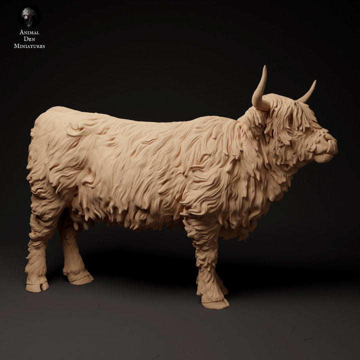 Product photo animal figure diorama, model building: 0: Scottish Highland Cattle 2: Animals from Northern Europe