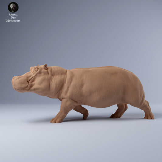 Foto do produto Figura de Animal Diorama, Modelismo: 0: Hipopótamo a correr: Animais da África