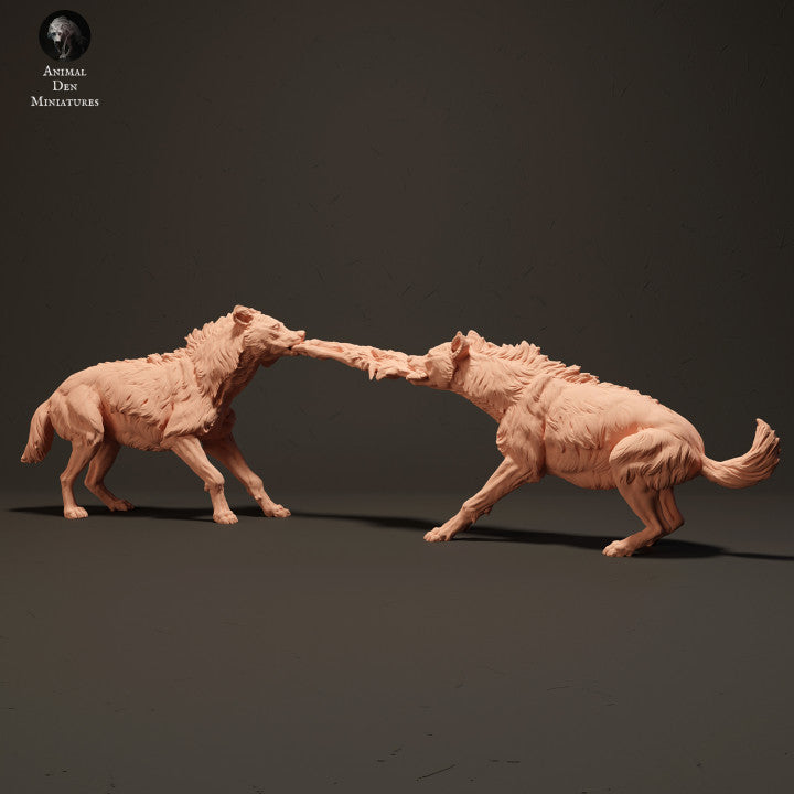 Foto do produto Figura de Animal Diorama, Modelismo: 0: Hienas lutam por comida: Animais da África