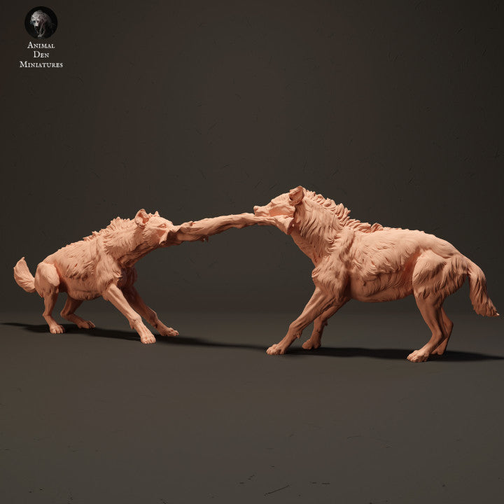 Foto do produto Figura de Animal Diorama, Modelismo: 0: Hienas lutam por comida: Animais da África