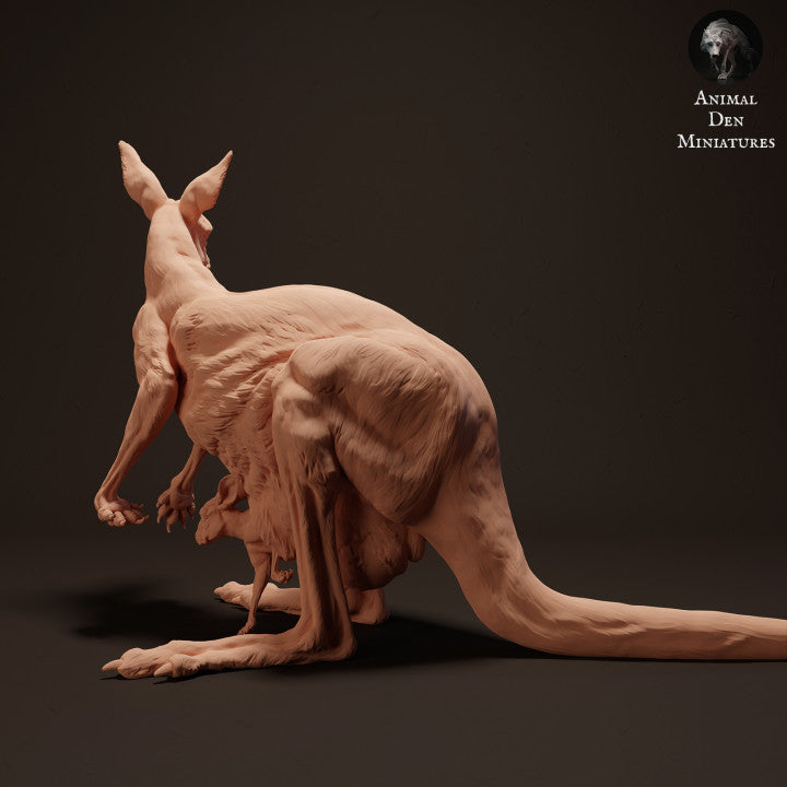 Produktfoto Tierfigur Animal Den Miniatures 1: Wildtier Tierfigur: Rotes Riesenkänguru-Weibchen - stehend (23_04_06)