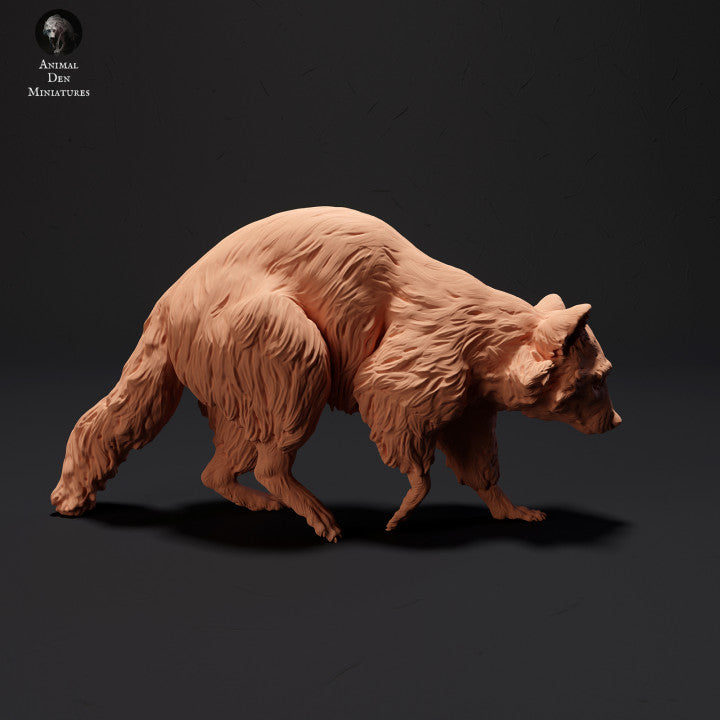 Produktfoto Tier Figur Diorama, Modellbau: 0: Waschbär gehend: Tiere des Nordens