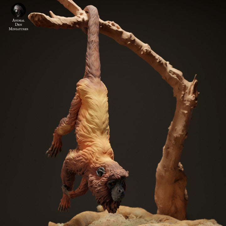 Produktová fotografie zvířecí figurky Animal Den Miniatures 2: Džunglová zvířecí figurka: Vřešťan rezavý (23_06_06)