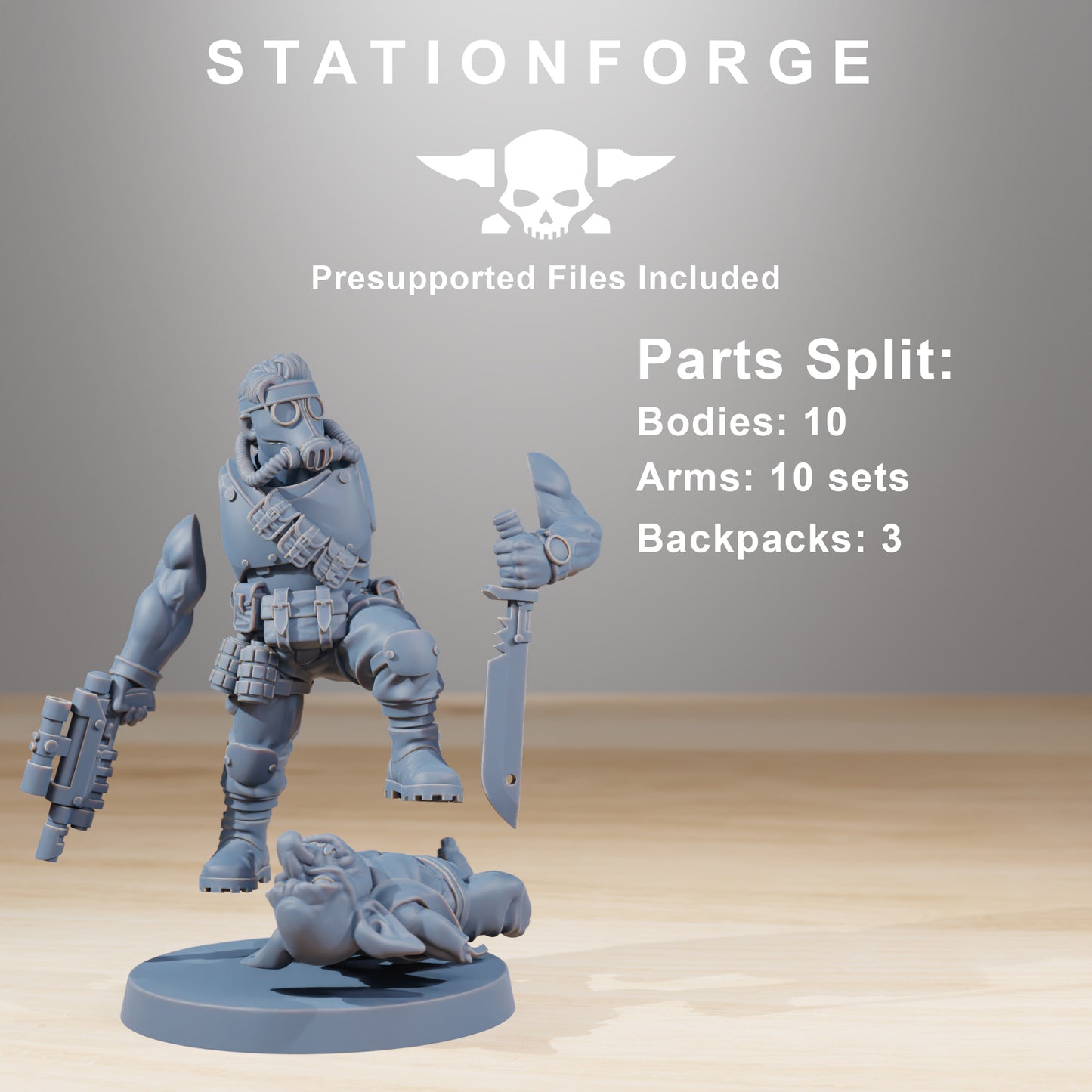 Foto do produto Tabletop 28mm The Printing Goes Ever On (TPGEO) 0: Caçadores GrimGuard
