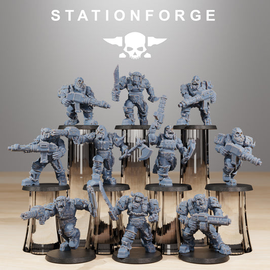 Product photo Tabletop 28mm The Printing Goes Ever On (TPGEO) 0: Orkaz Berserkers