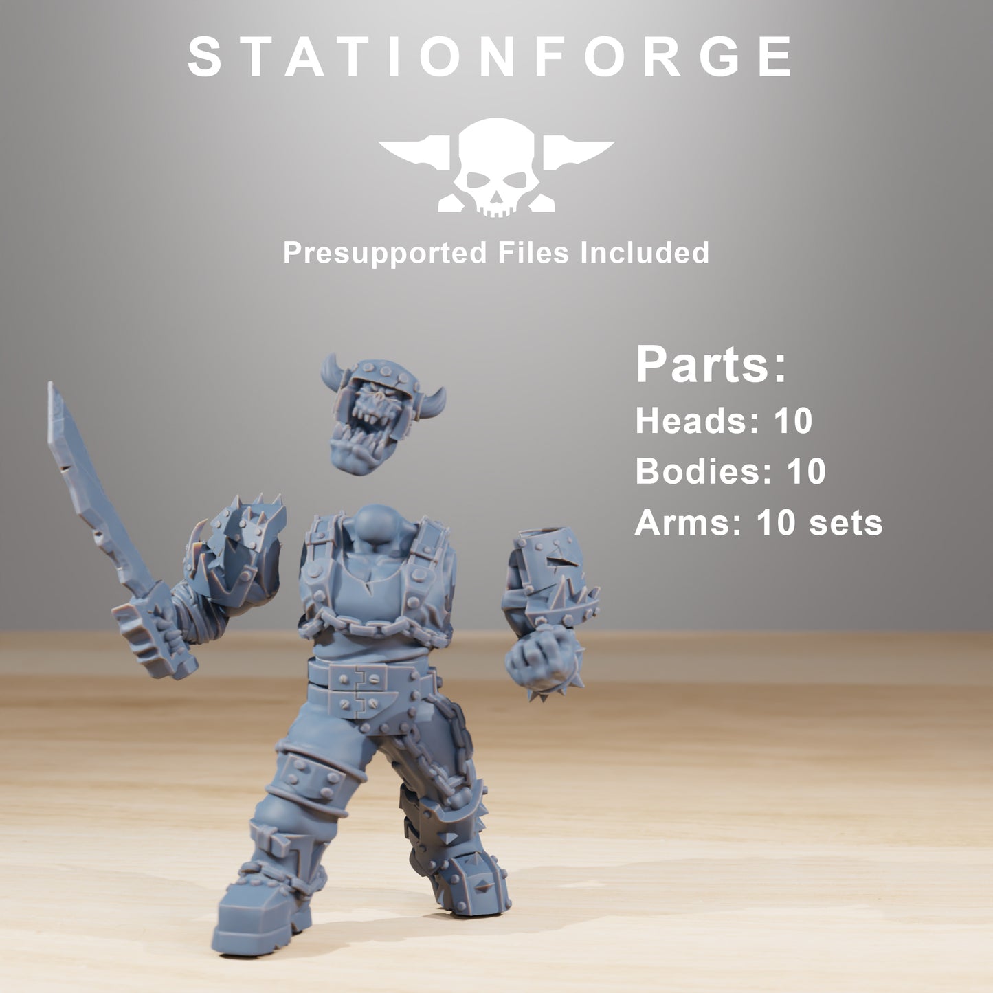 Produktová fotografie Tabletop 28mm Tisk pokračuje dál (TPGEO) 0: Orkovští Berserkři