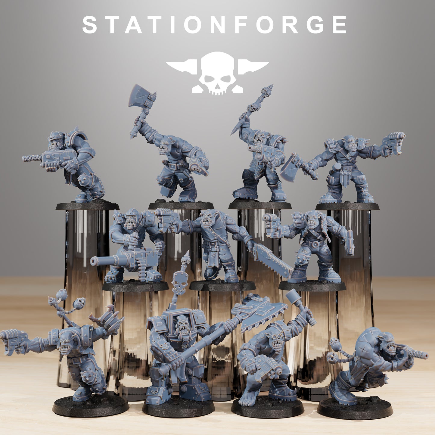 Product photo Tabletop 28mm The Printing Goes Ever On (TPGEO) 0: Orkaz Infantry