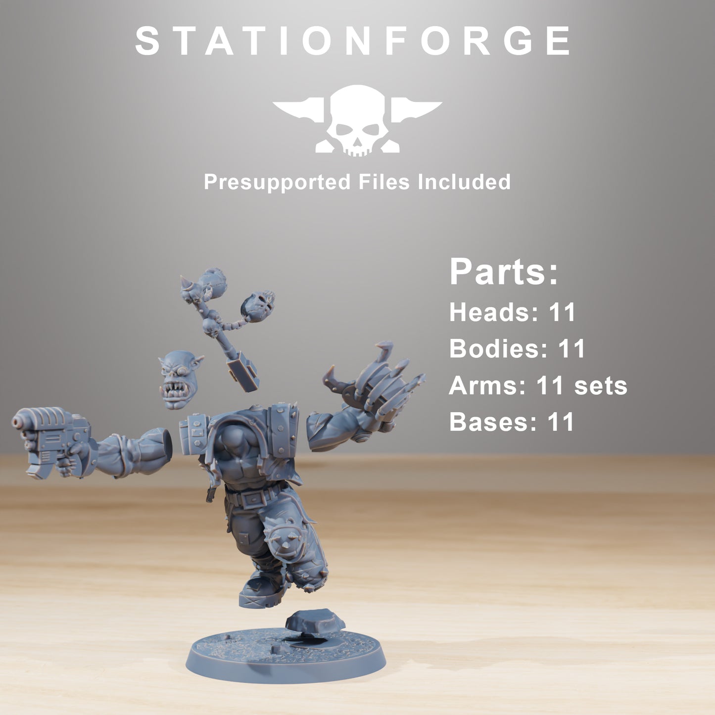 Product photo Tabletop 28mm The Printing Goes Ever On (TPGEO) 0: Orkaz Infantry
