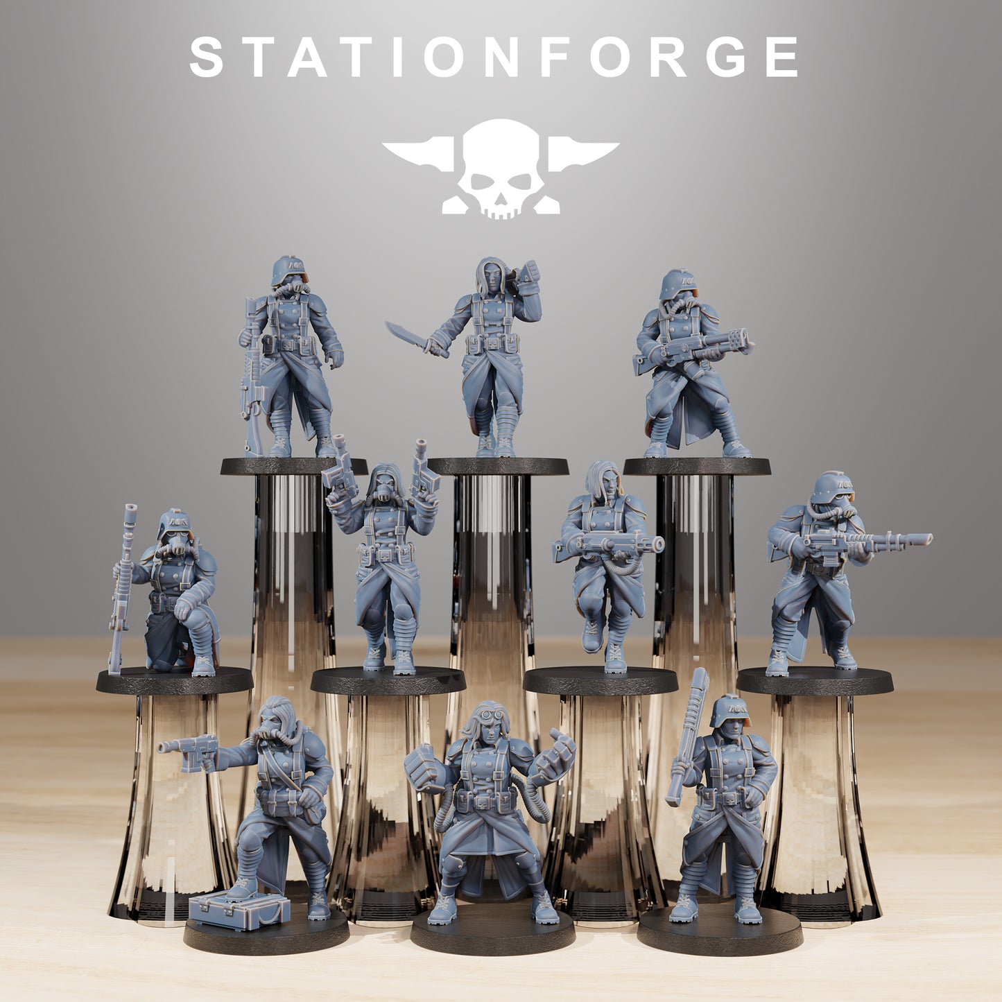 Foto do produto Tabletop 28mm The Printing Goes Ever On (TPGEO) 0: Irmãs de Guerra GrimGuard