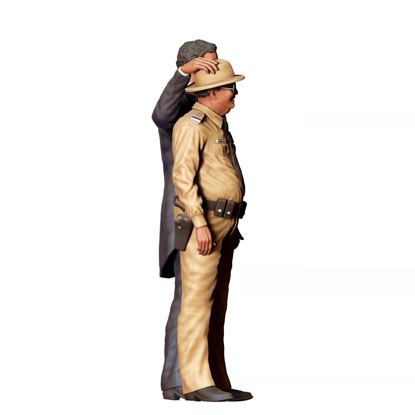 Diorama Modellbau Produktfoto 0: Sheriff und Bürgermeister – Figurenpaar in Uniform und Anzug (Ref. Nr. 407)