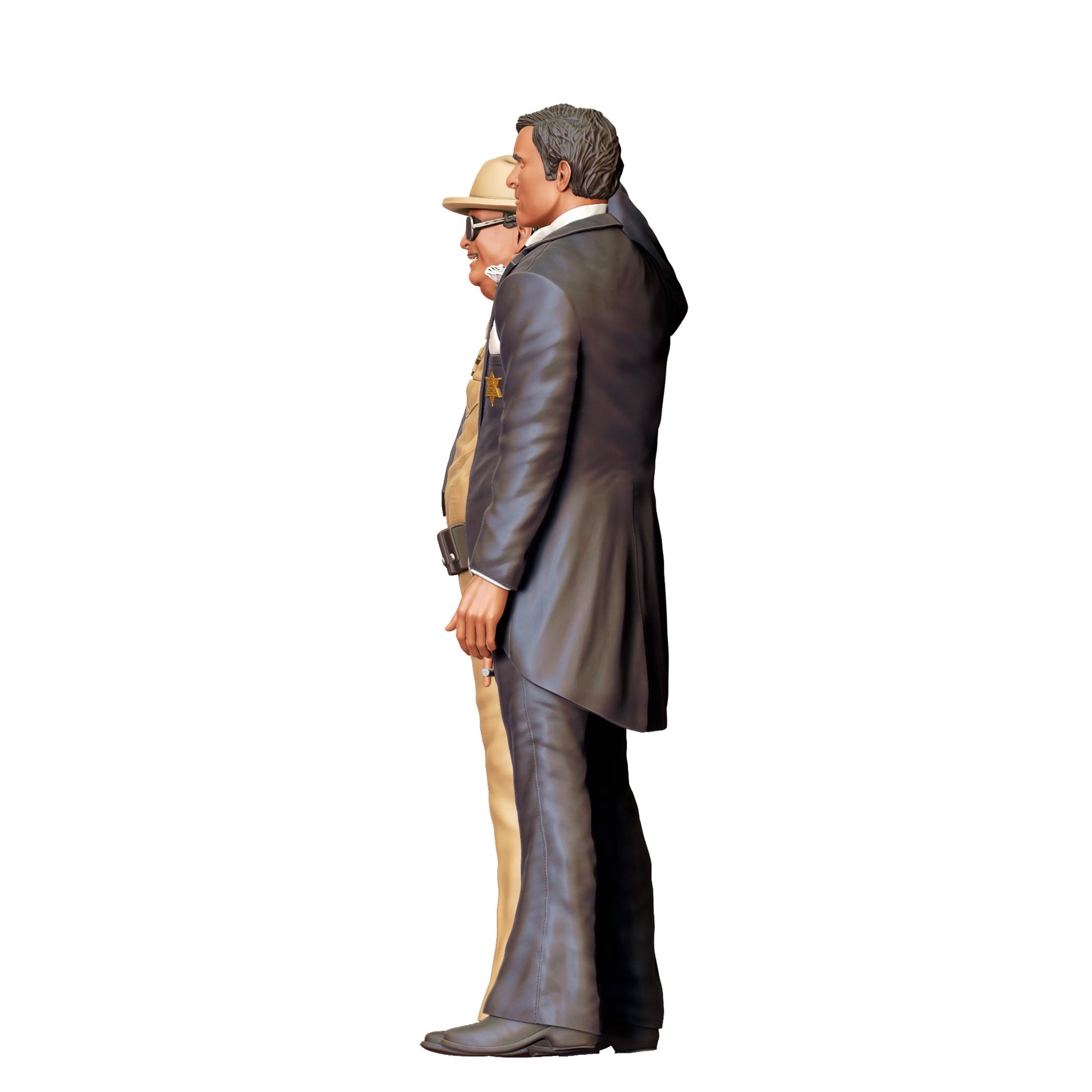 Foto del prodotto diorama modellistico 0: sceriffo e sindaco – coppia di figure in uniforme e abito (Rif. Nr. 407)