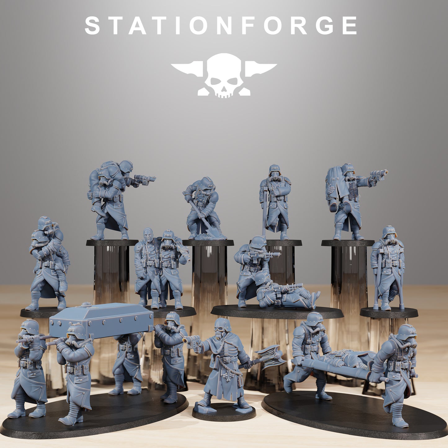 Foto do produto Tabletop 28mm The Printing Goes Ever On (TPGEO) 0: GrimGuard Casualties