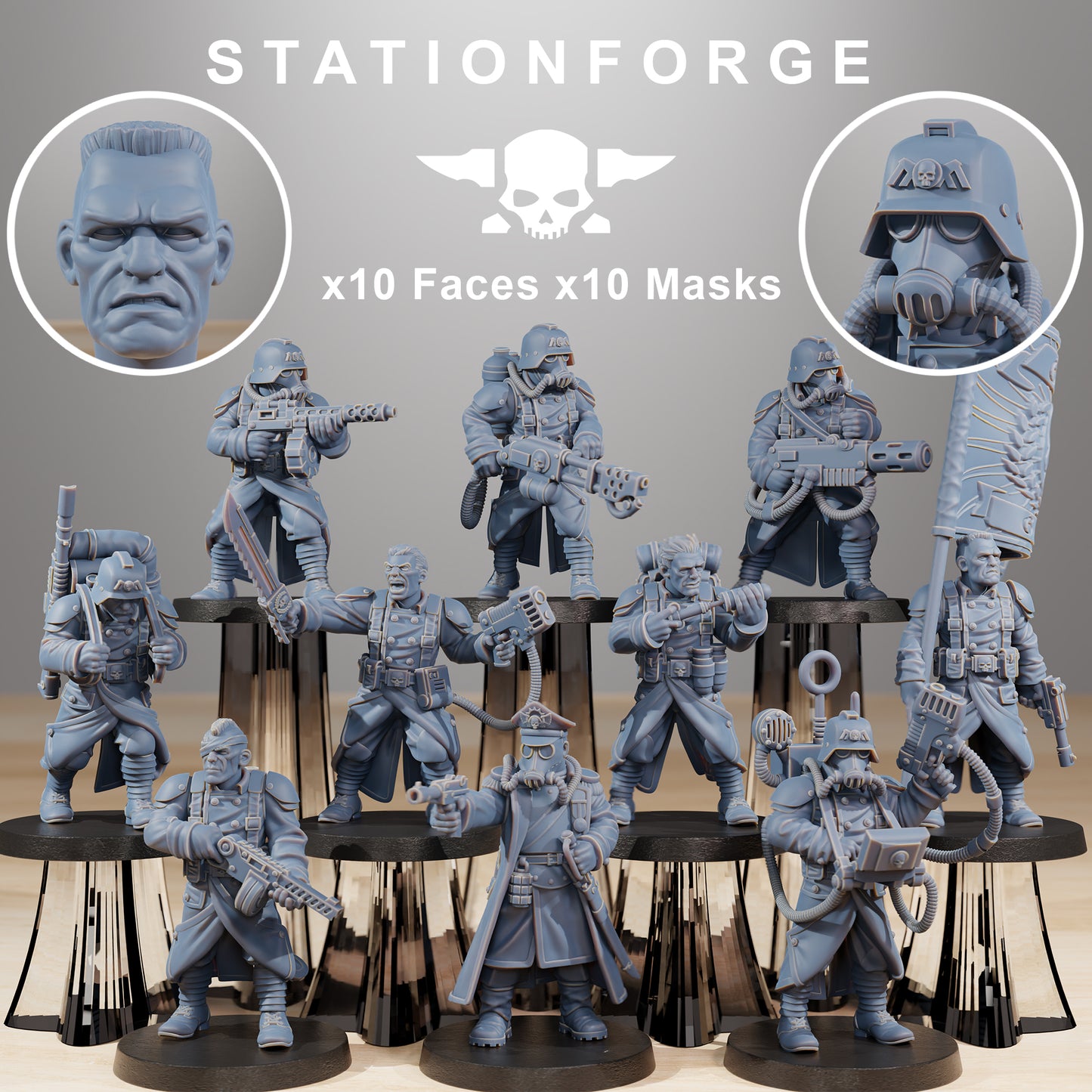 Foto do produto Tabletop 28mm The Printing Goes Ever On (TPGEO) 0: Combatentes GrimGuard