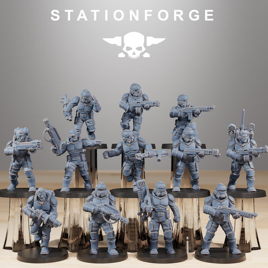 Product photo Tabletop 28mm The Printing Goes Ever On (TPGEO) 0: Vaskar Infantry Builder Kit