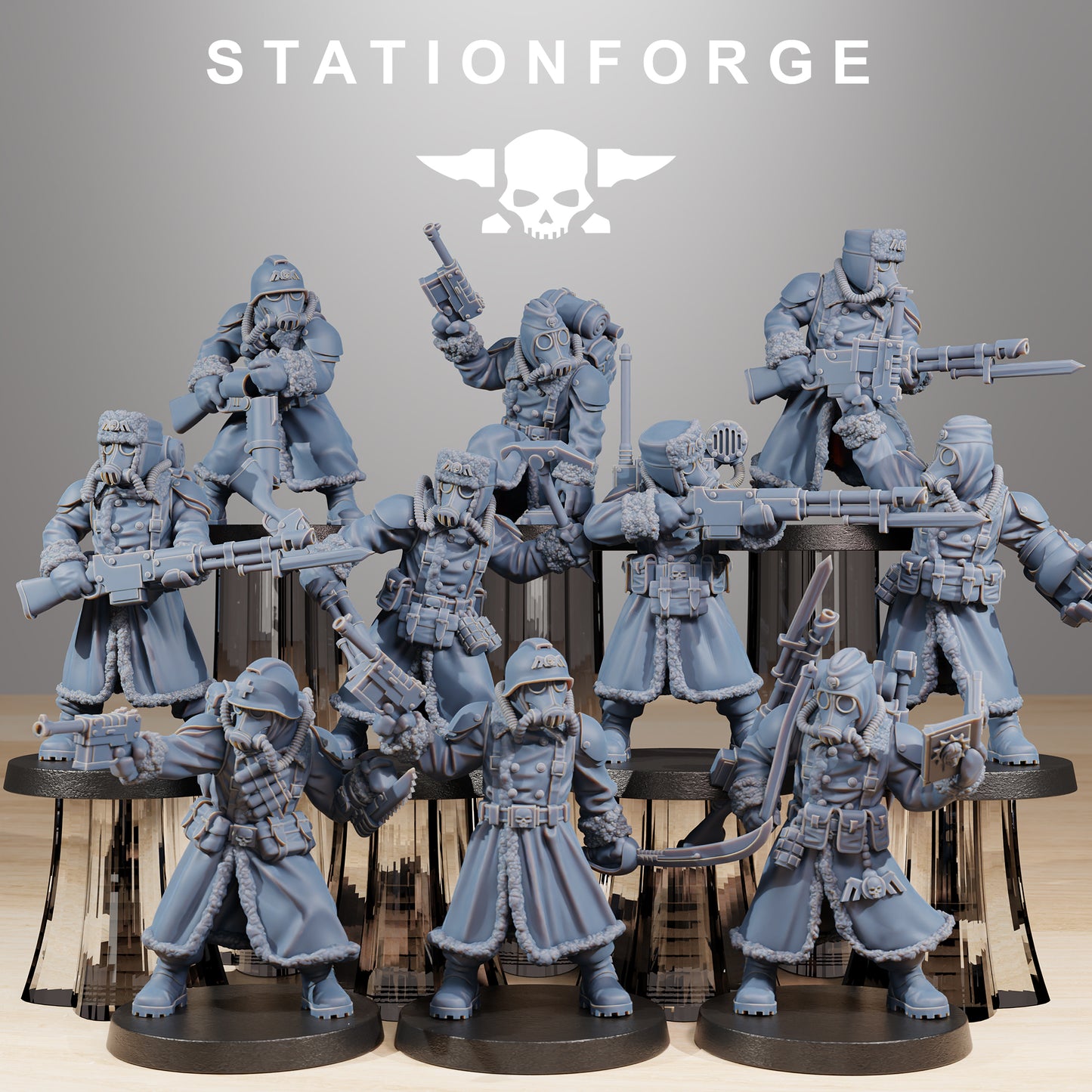 Foto do produto Tabletop 28mm The Printing Goes Ever On (TPGEO) 0: GrimGuard Frostwatch