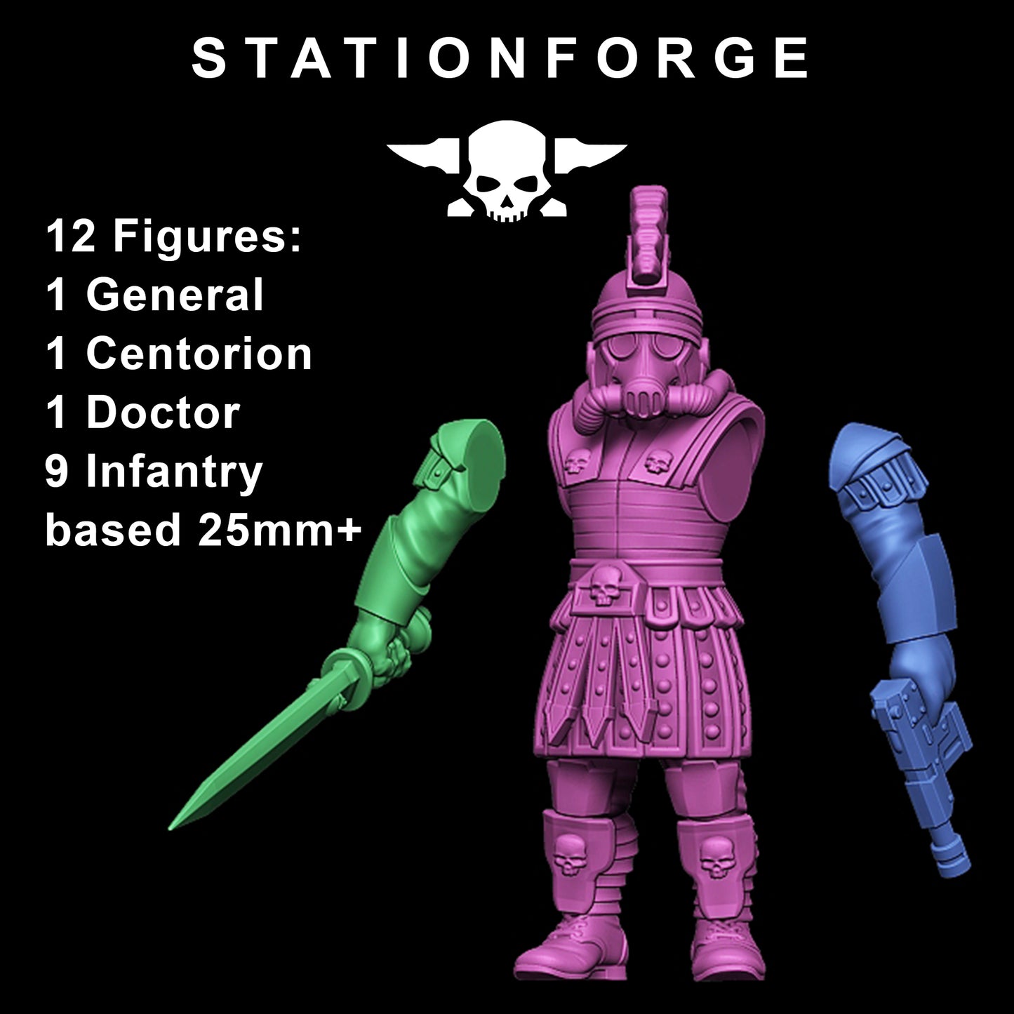 Foto do produto Tabletop 28mm The Printing Goes Ever On (TPGEO) 0: GrimGuard Vexillatio