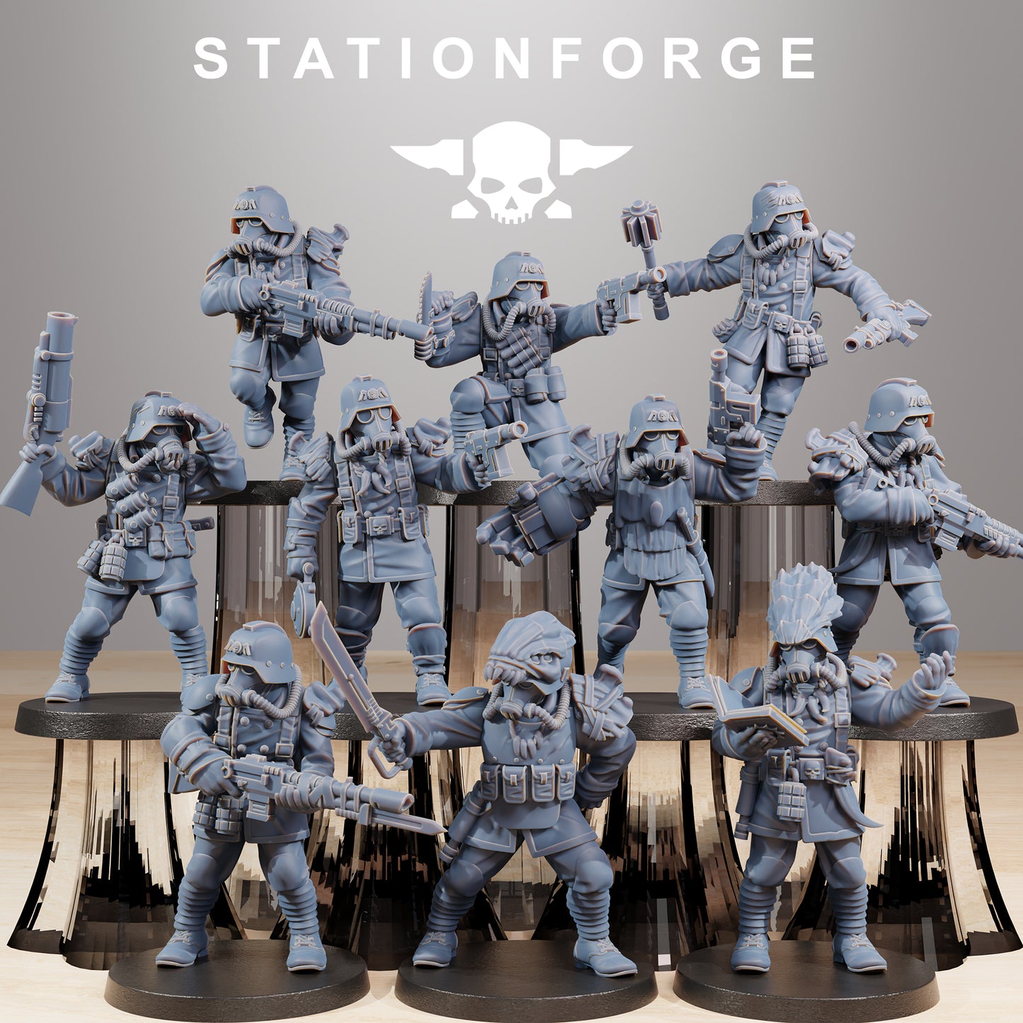 Foto do produto Tabletop 28mm The Printing Goes Ever On (TPGEO) 0: Caçadores Xenarid GrimGuard