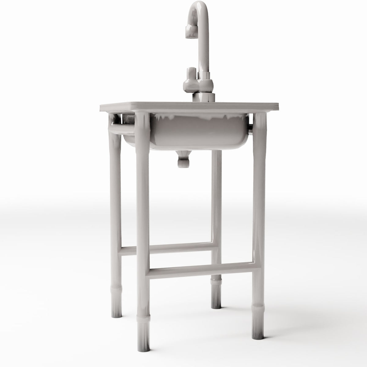 Foto prodotto per diorami e modellismo 3: Diorama bagno: lavabo freestanding (Ref. 981D)