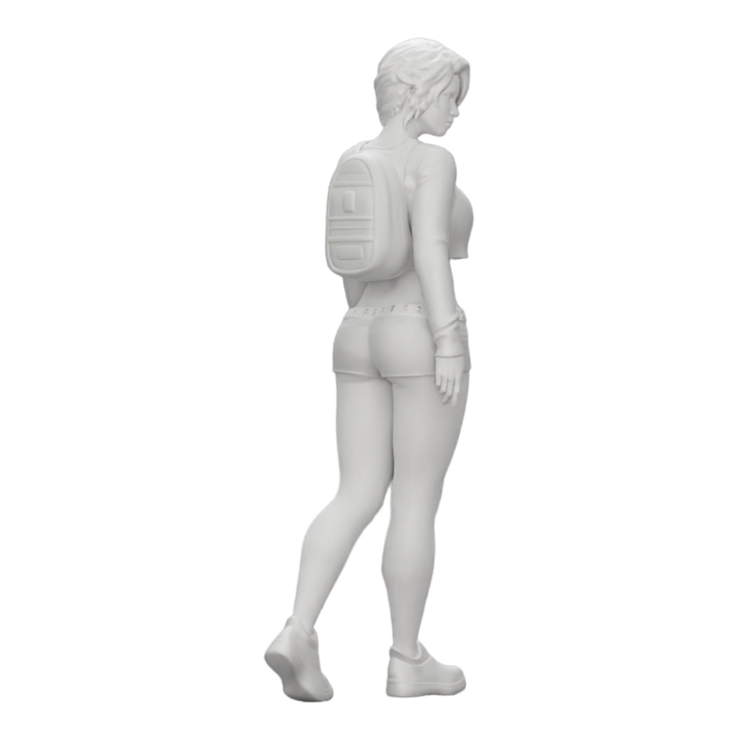 Produktfoto  0: Sexy Mädchen, in Shorts, Minishirt und Rucksack (Ref Nr. A0)