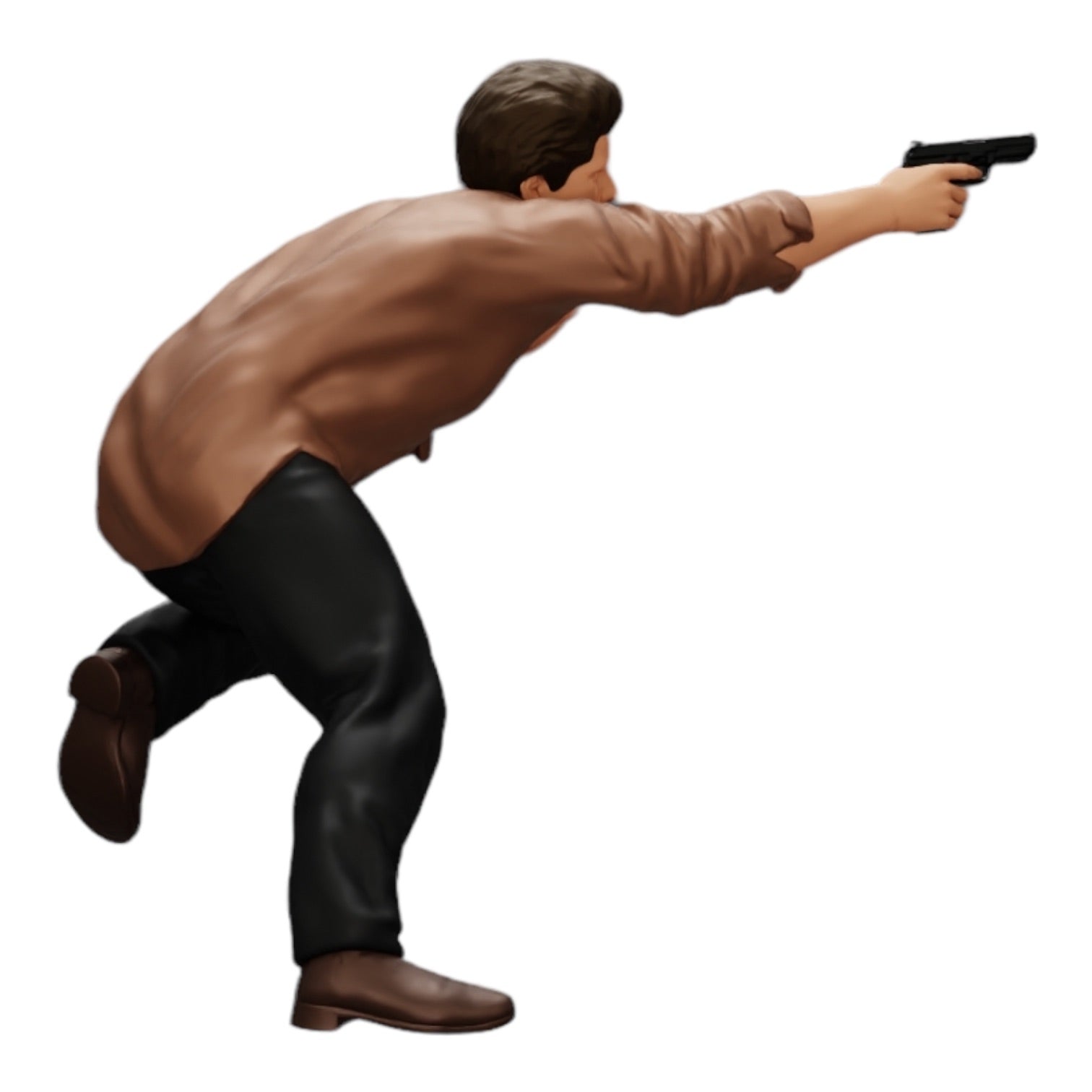 Diorama Modellbau Produktfoto 0: Gangster schießt mit Waffe aus Auto (Ref Nr. A6)