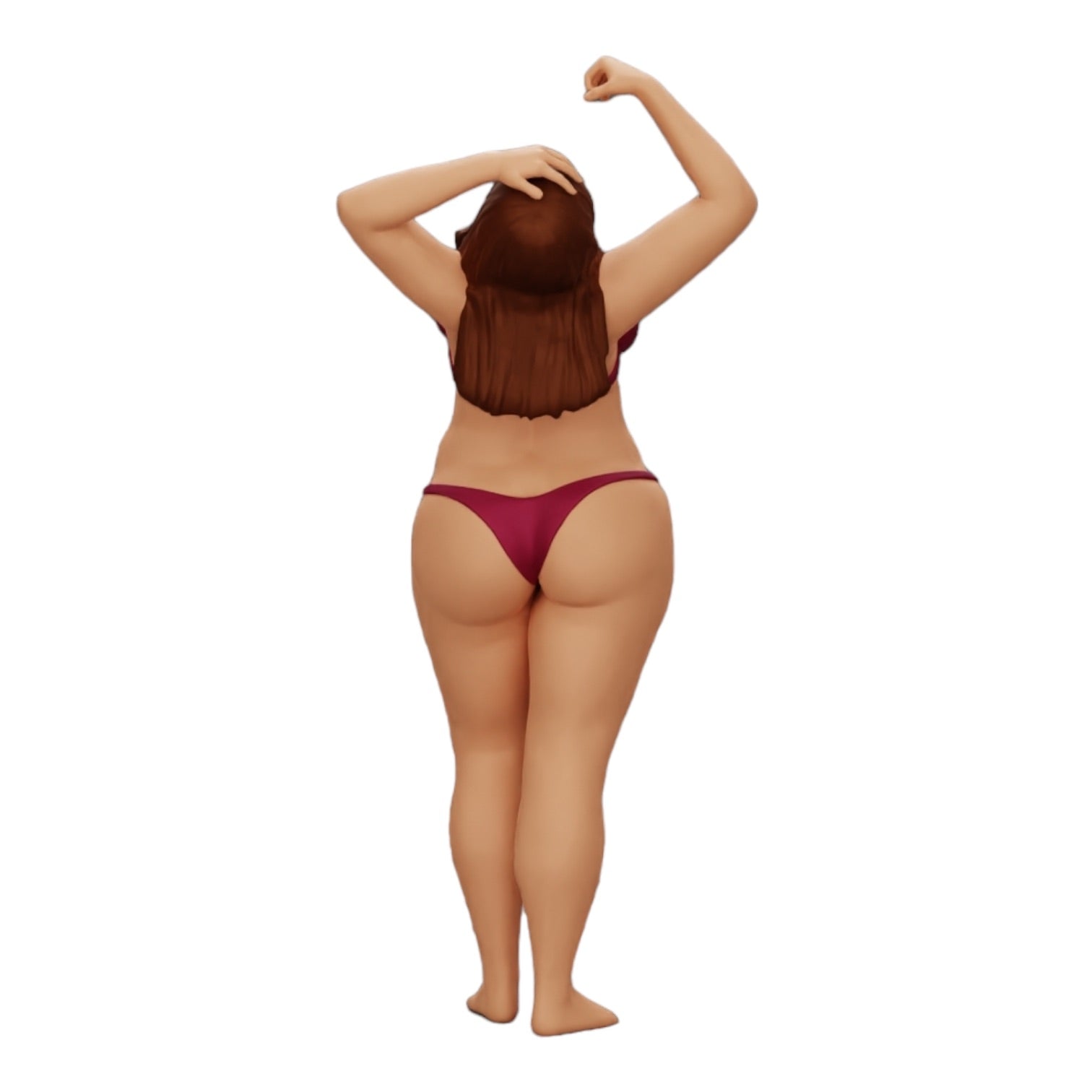 Diorama model building product photo 0: Girl in bikini under the shower (Ref No. A8)