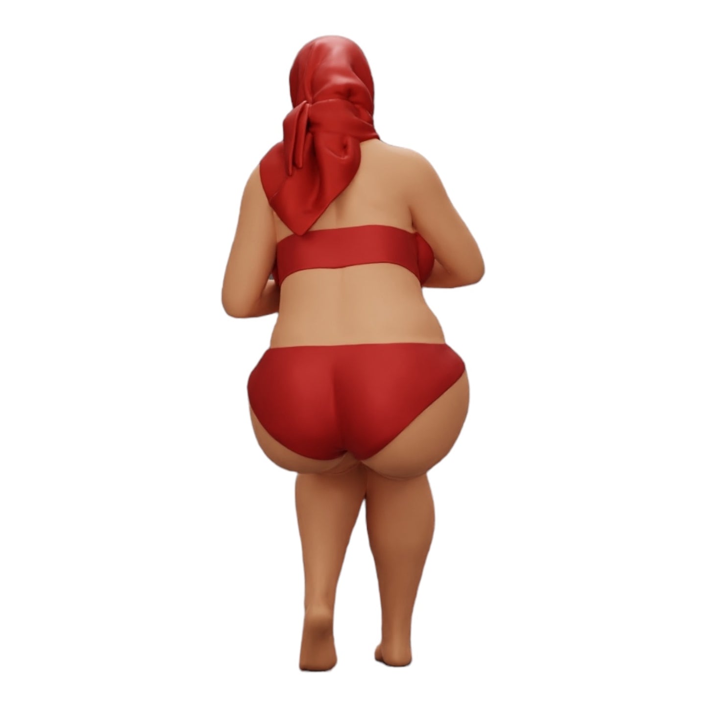 Diorama modelářství produktová fotografie 0: Sexy žena v bikinách a slunečních brýlích s opalovacím krémem na pláži (Ref č. A9)