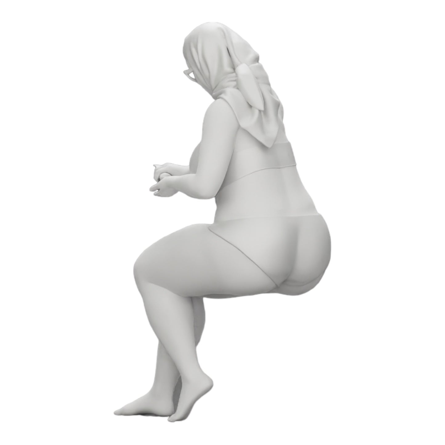 Diorama modelářství produktová fotografie 0: Sexy žena v bikinách a slunečních brýlích s opalovacím krémem na pláži (Ref č. A9)