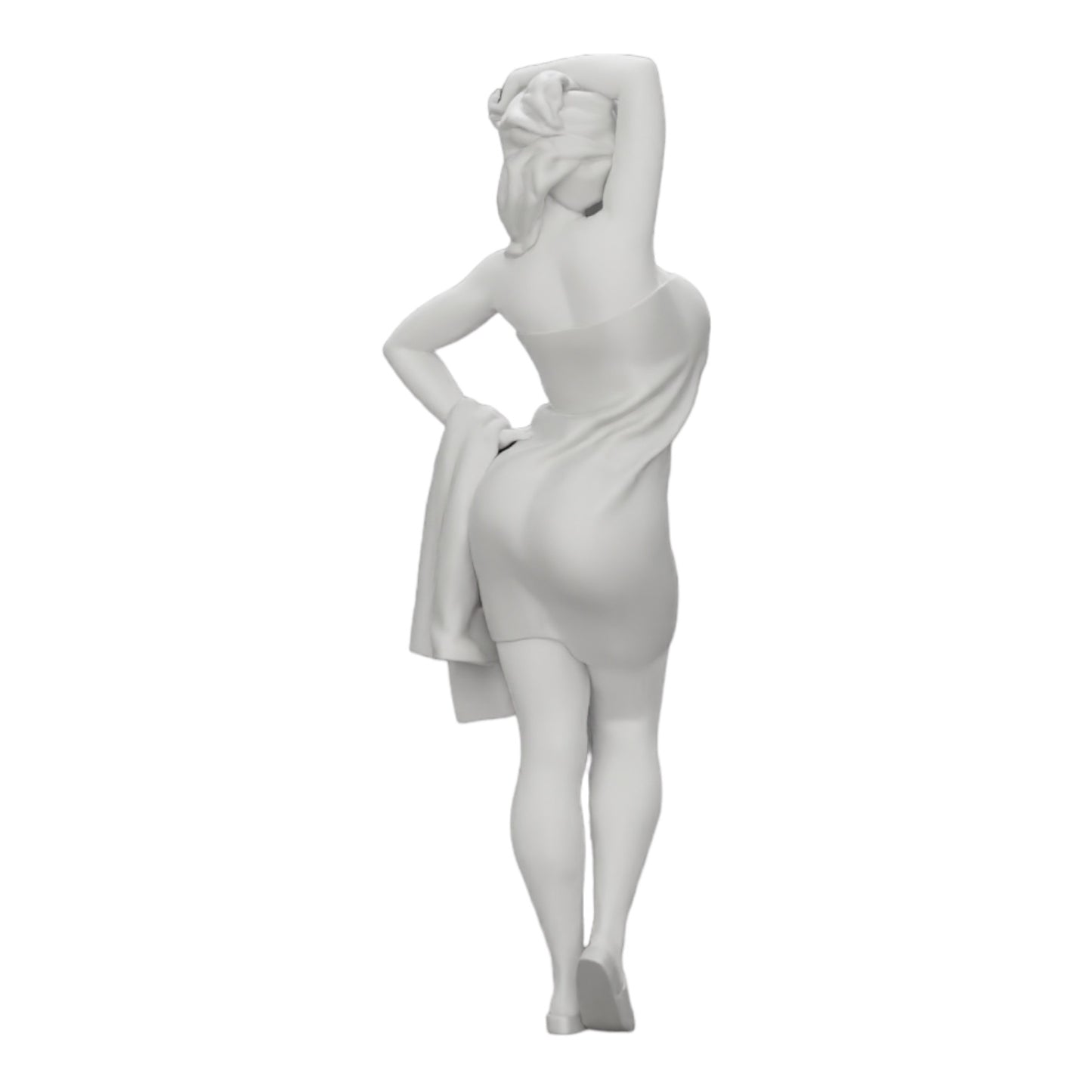 Imagem do produto de diorama: Mulher sexy saindo do chuveiro com roupão e toalha (Ref. Nr. A10)