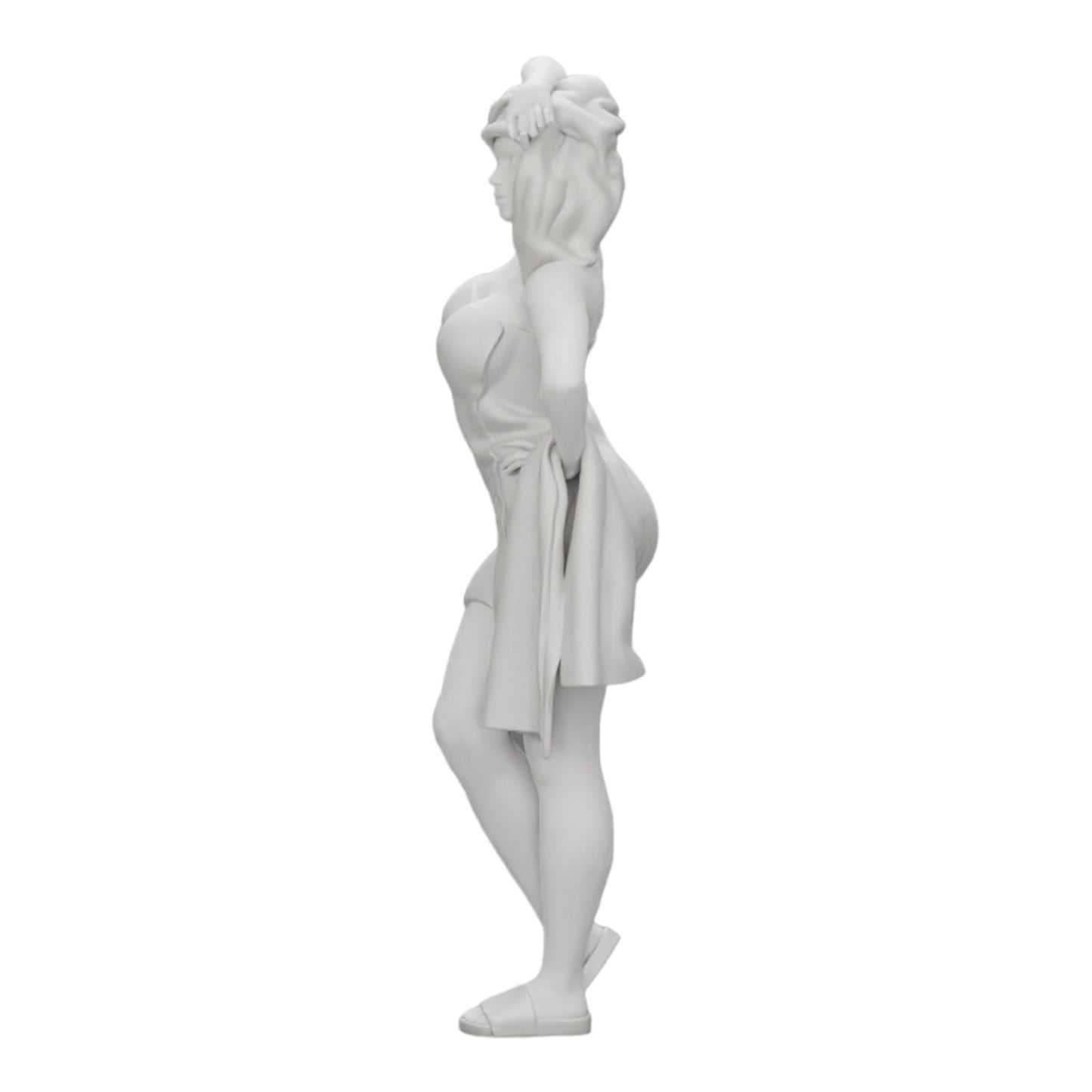 Imagem do produto de diorama: Mulher sexy saindo do chuveiro com roupão e toalha (Ref. Nr. A10)
