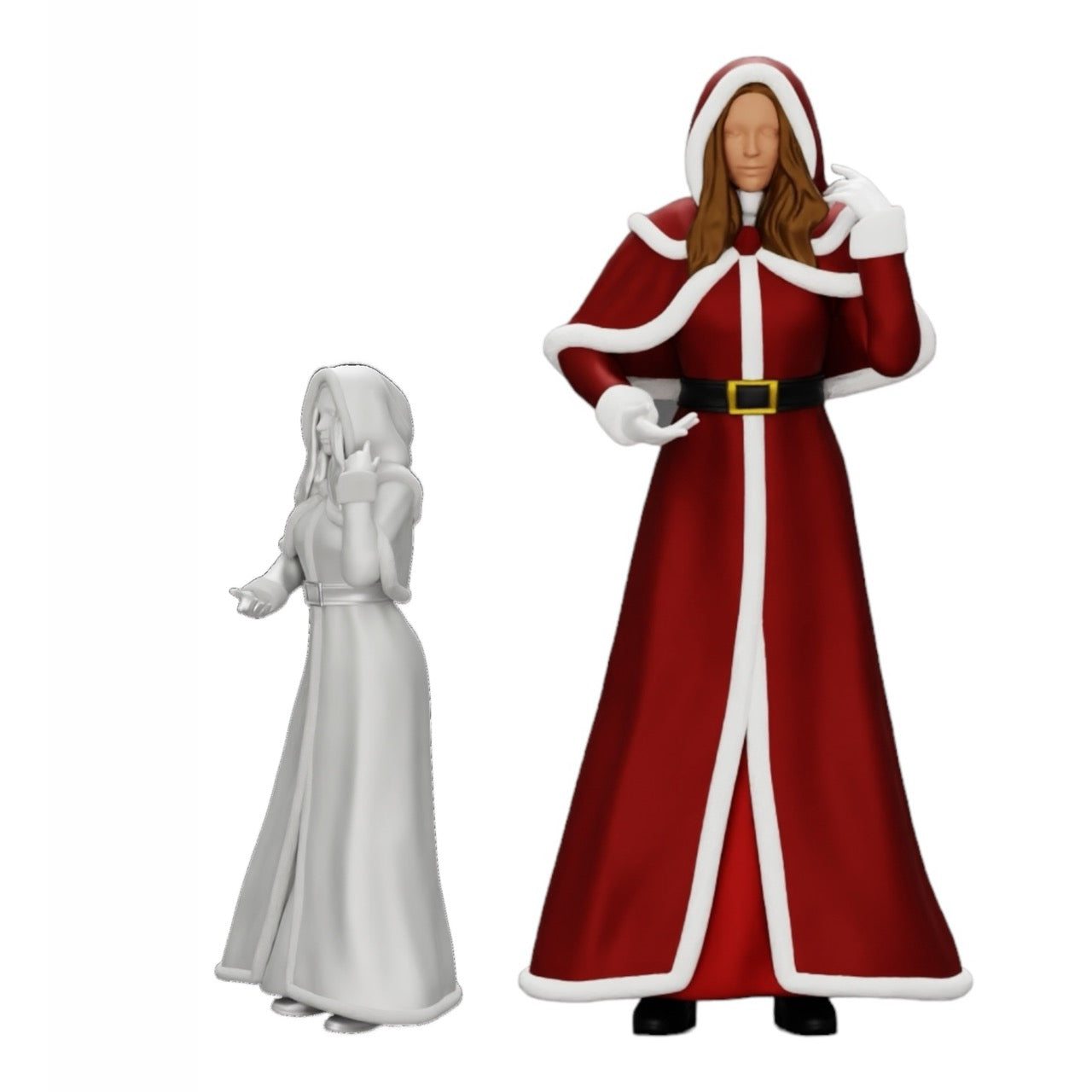 Diorama modelářství produktová fotografie 0: Miss Santa Claus Vánoce (Ref č. A11)