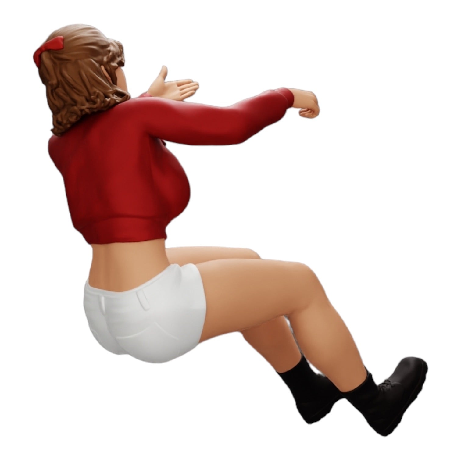 Diorama Modellbau Produktfoto 0: Wütende junge Frau im Minishirt schreit aus dem Auto (Ref Nr. A17)