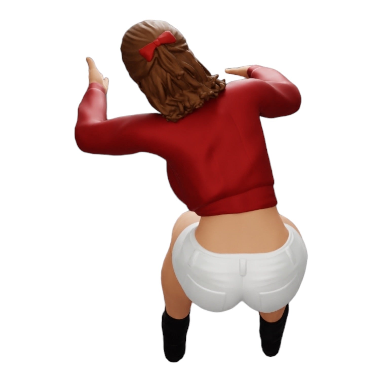 Diorama Modellbau Produktfoto 0: Wütende junge Frau im Minishirt schreit aus dem Auto (Ref Nr. A17)