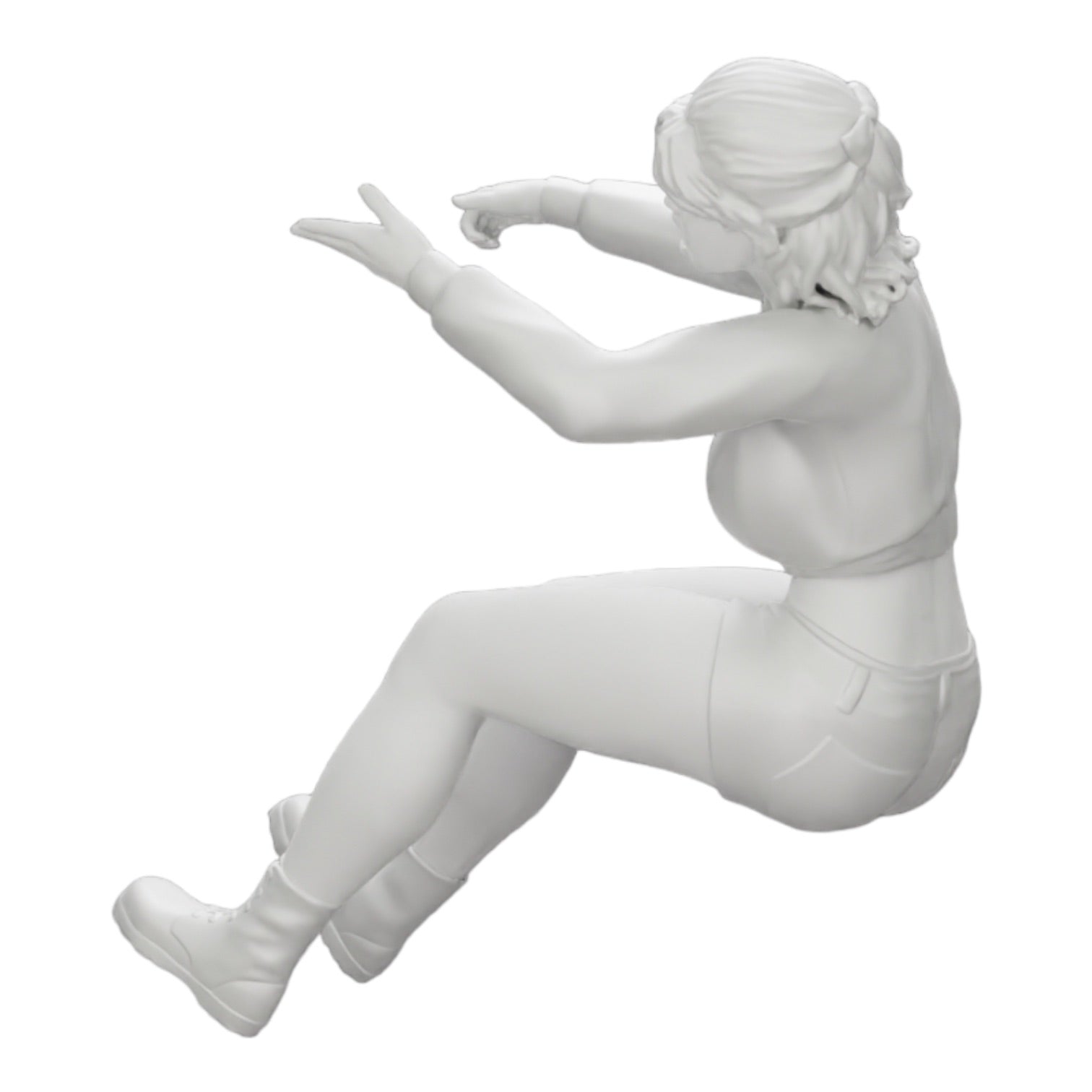 Diorama Modellbau Produktfoto 0: Wütende junge Frau im Minishirt schreit aus dem Auto (Ref Nr. A17)