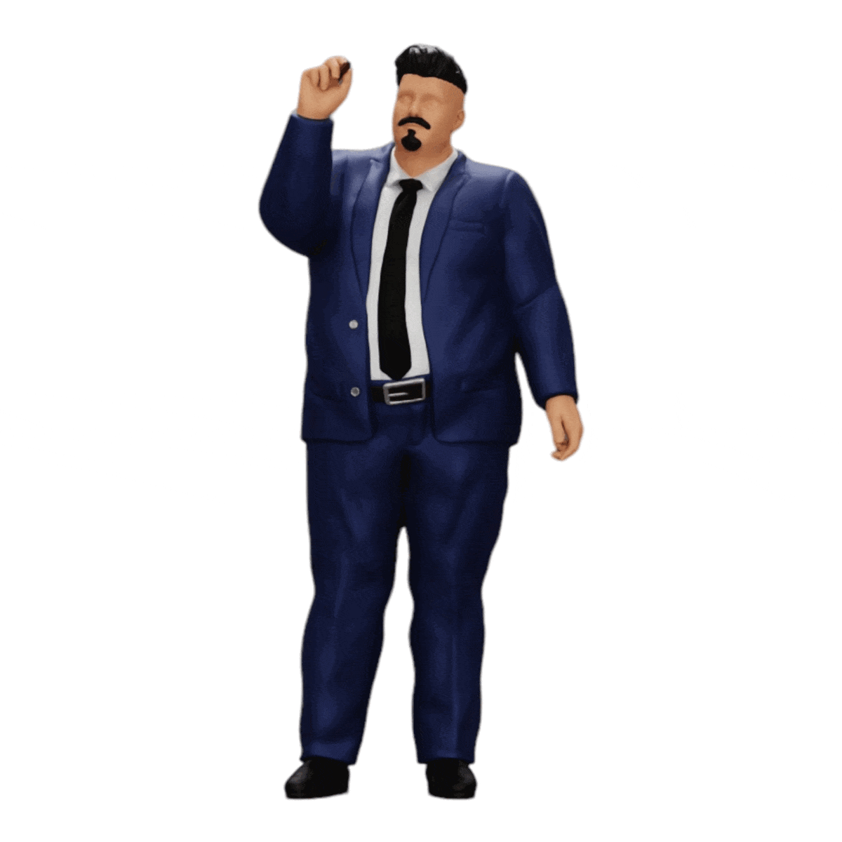 Foto del prodotto diorama modellistico 0: Uomo d'affari corpulento scrive su una lavagna (Rif. Nr. A19)