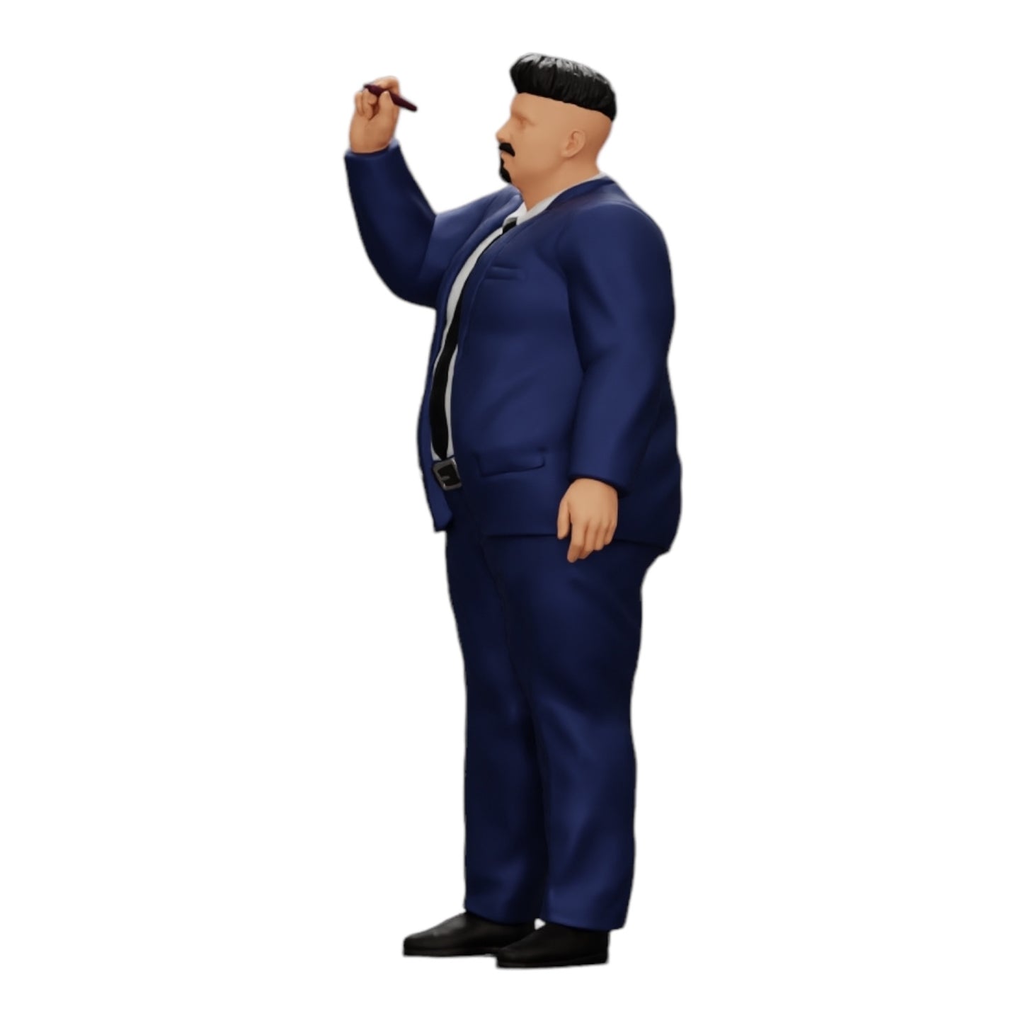 Imagem do produto de diorama: Empresário corpulento escrevendo no quadro branco (Ref Nr. A19)