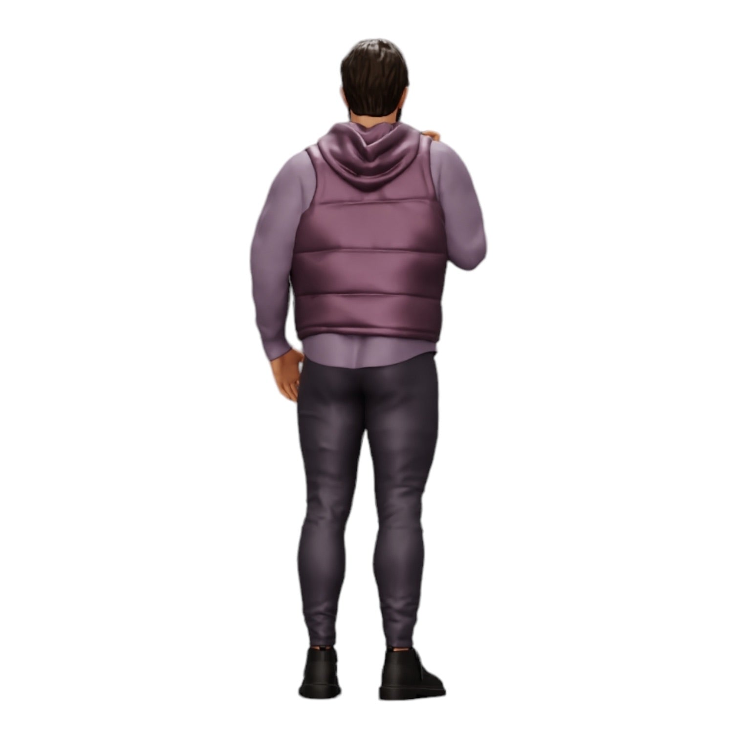 Diorama Modellbau Produktfoto 0: Mann mit Bart und Jacke steht selbstbewusst da (Ref Nr. A24)