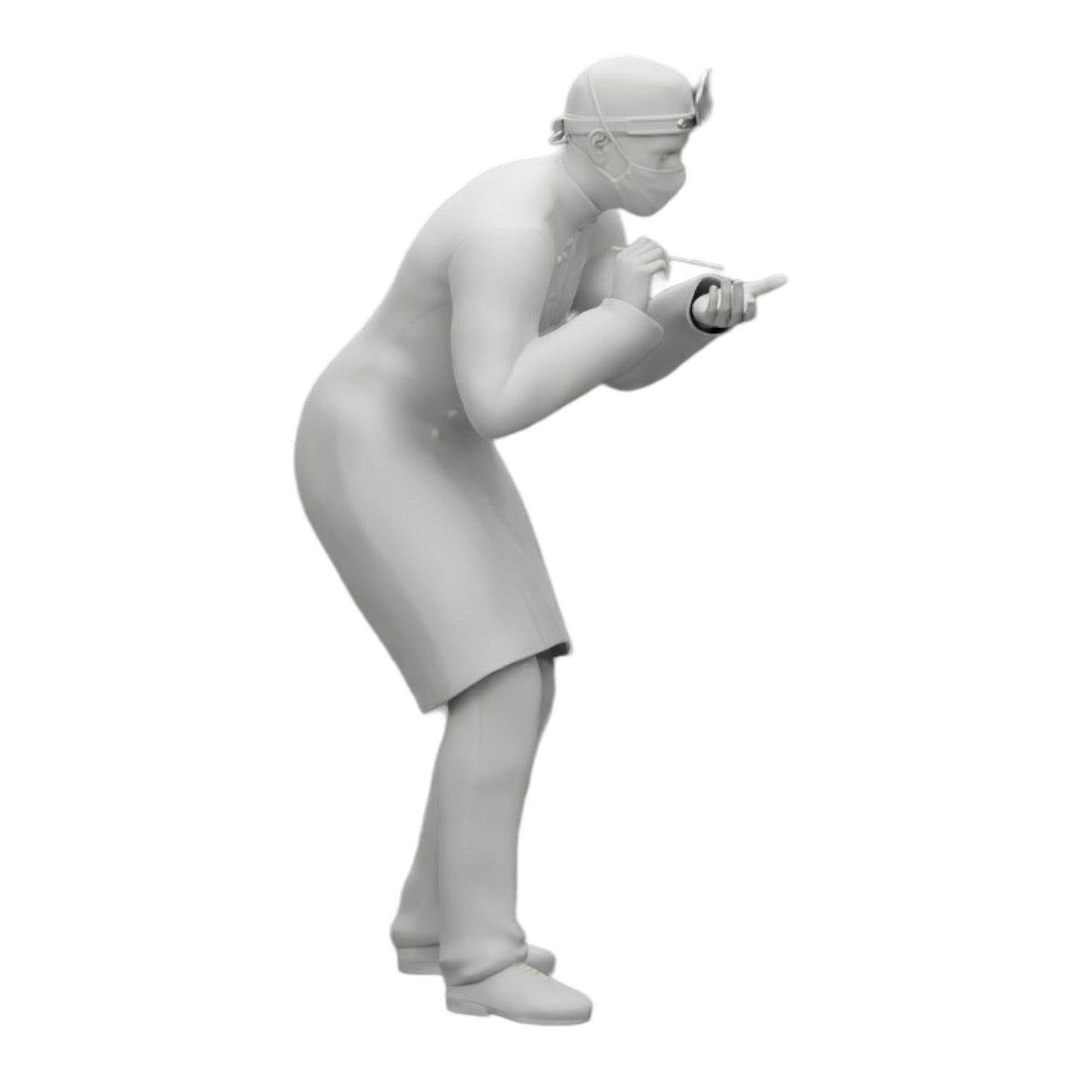 Diorama Modellbau Produktfoto 0: Chirurg/Arzt im Krankenhaus untersucht Patienten (Ref Nr. A30)