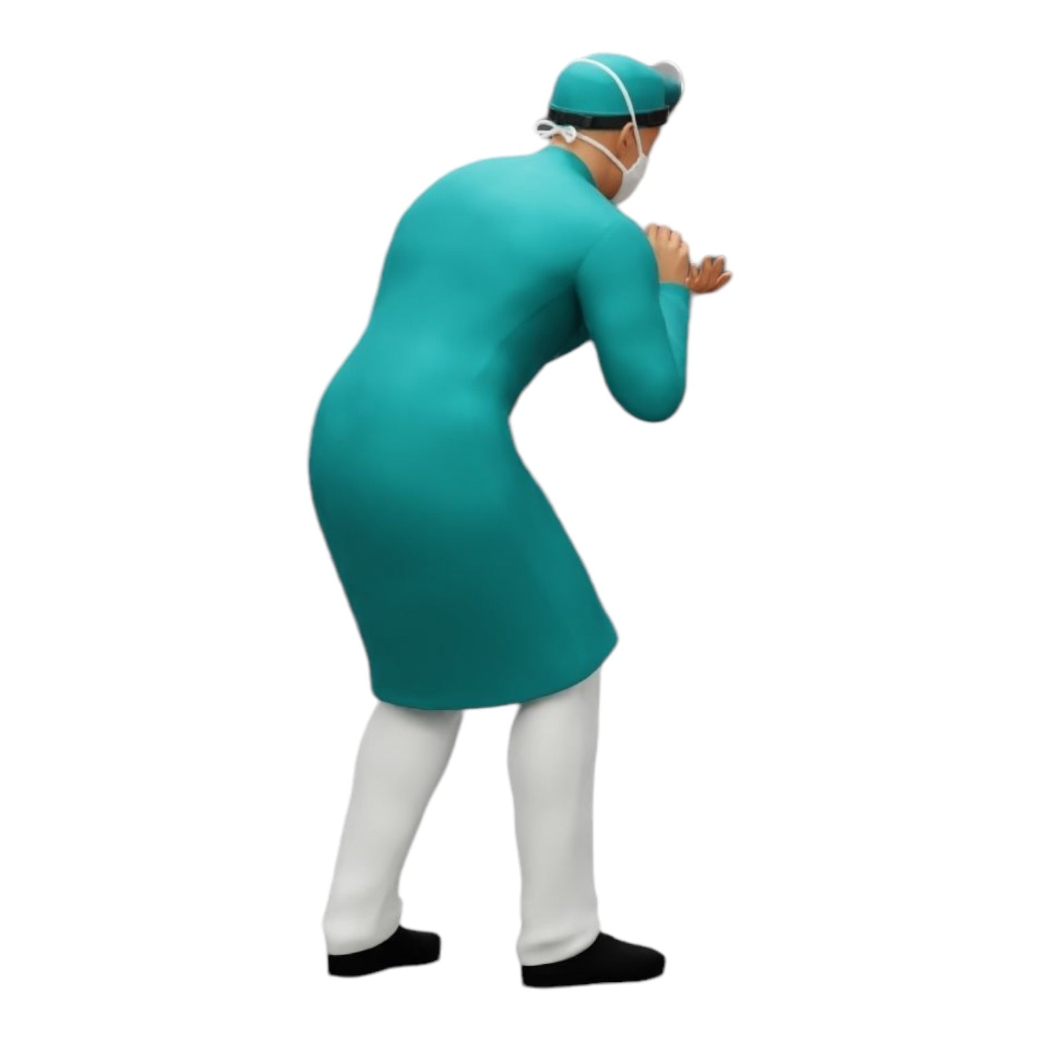 Diorama Modellbau Produktfoto 0: Chirurg/Arzt im Krankenhaus untersucht Patienten (Ref Nr. A30)