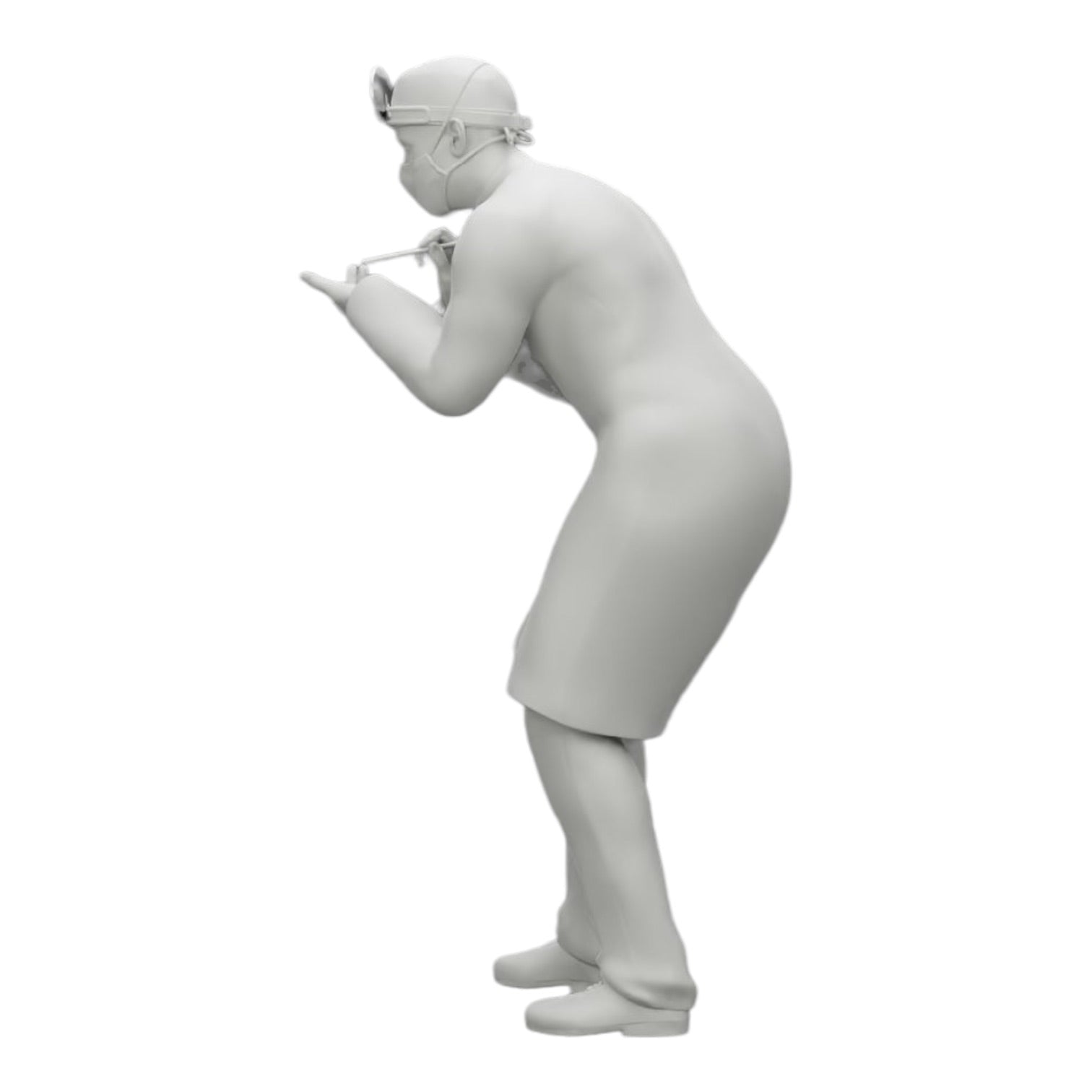 Diorama Modellbau Produktfoto 0: Chirurg/Arzt im Krankenhaus untersucht Patienten (Ref Nr. A30)