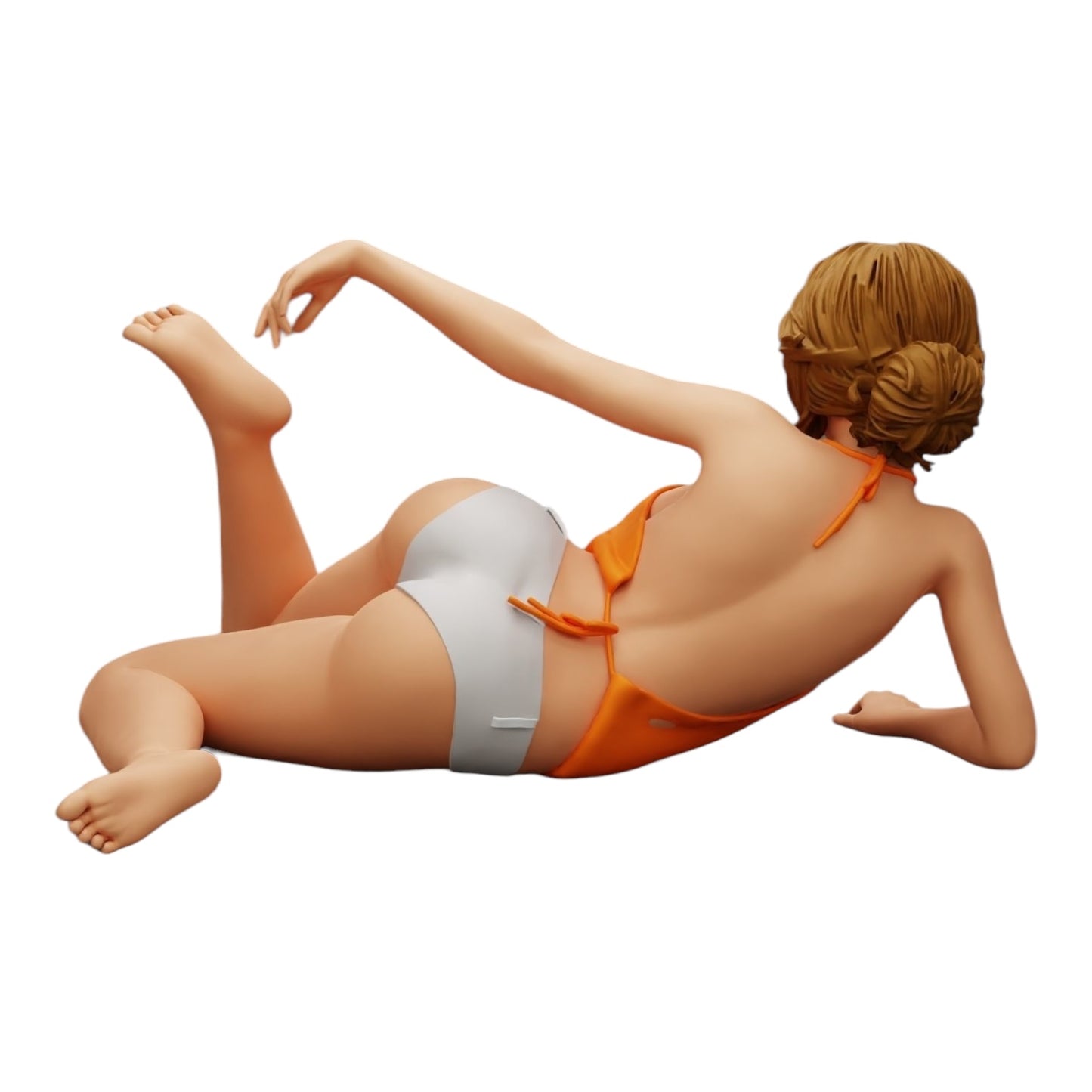 Modelo de diorama foto de produto 0: Rapariga sexy com óculos de sol e biquíni na praia (Ref Nr. A33)