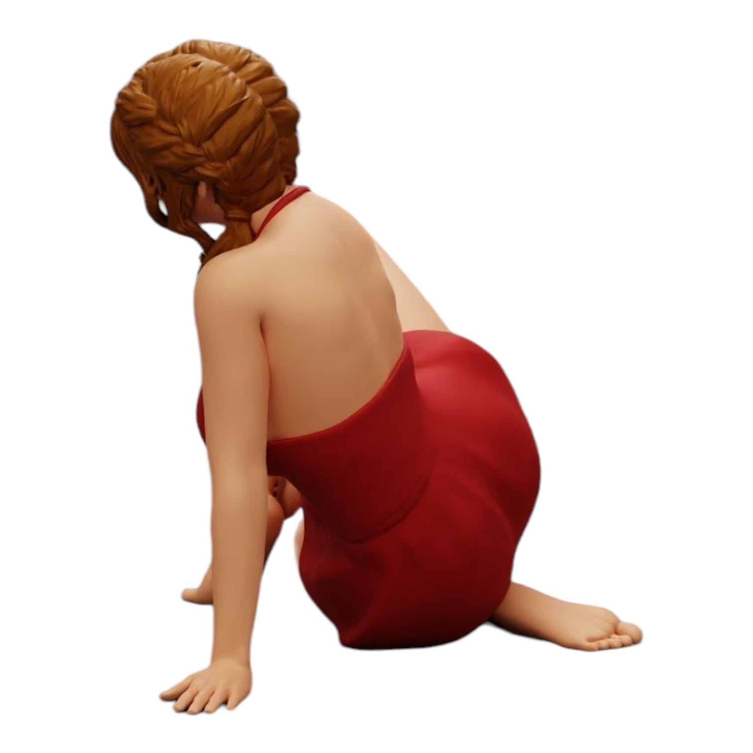 Diorama Modellbau Produktfoto 0: Attraktive Frau sitzt entspannt in der Hocke (Ref Nr. A34)