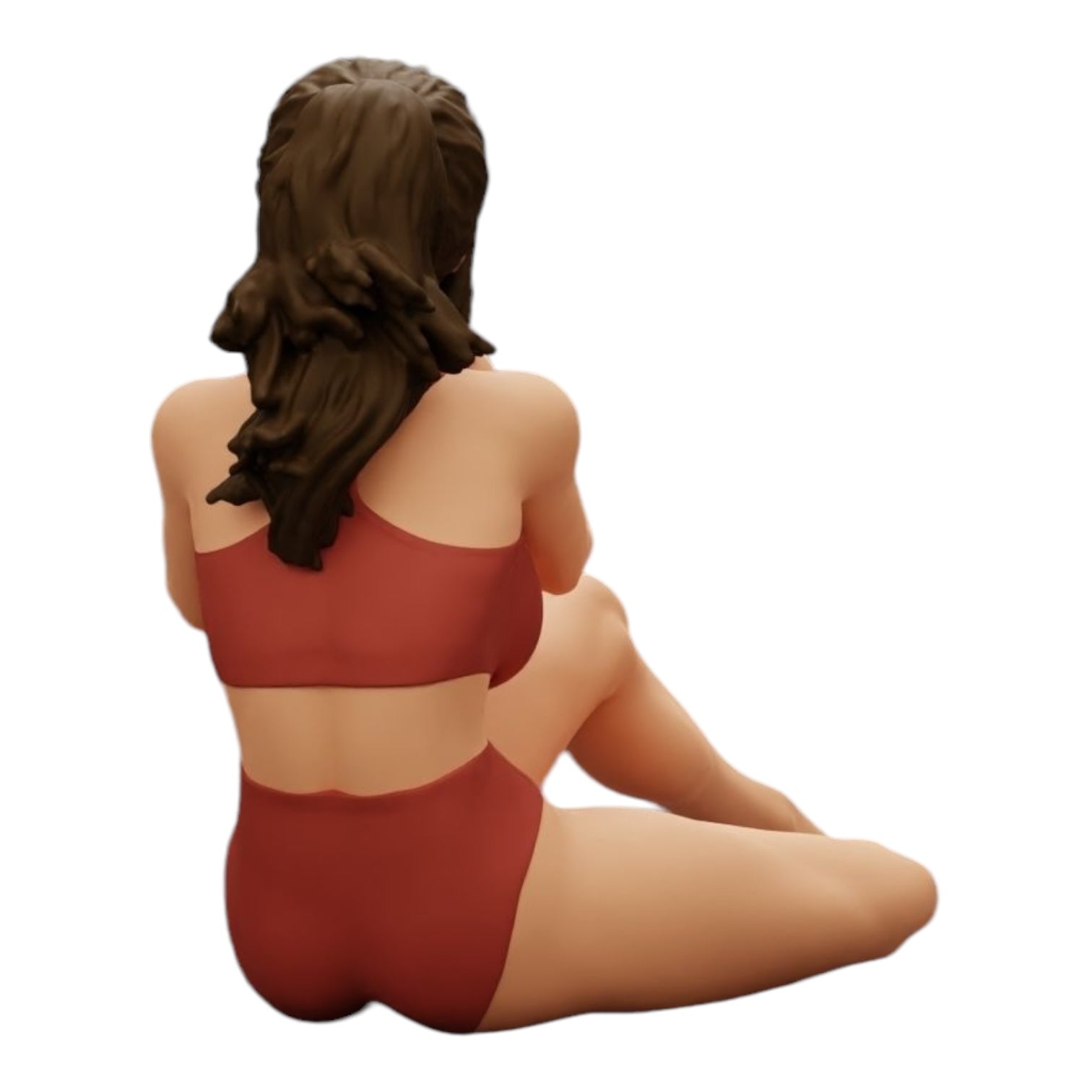 Diorama Modellbau Produktfoto 0: Fotografin im Bikini sitzt und hält eine Kamera (Ref Nr. A35)