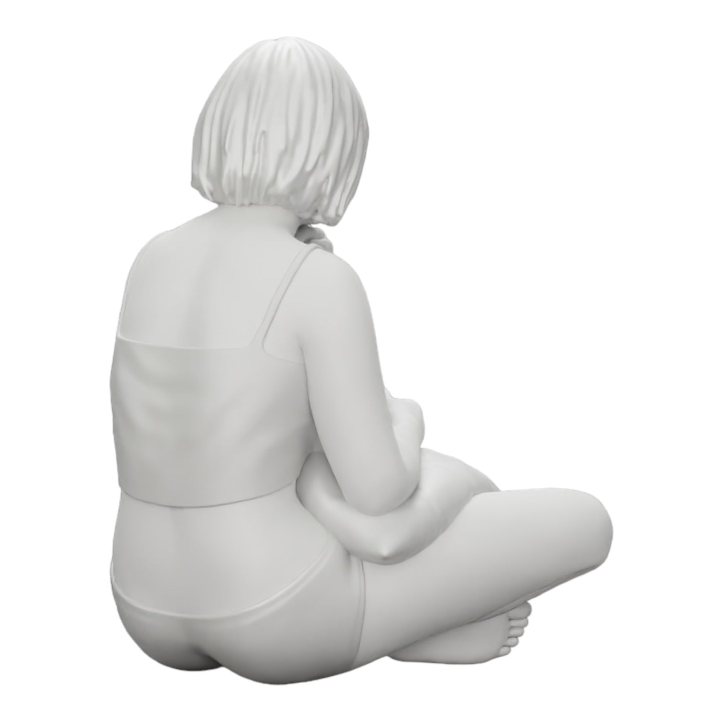 Imagem do produto de diorama: Menina sentada em frente à televisão com almofadas nas pernas (Ref. Nr. A36)