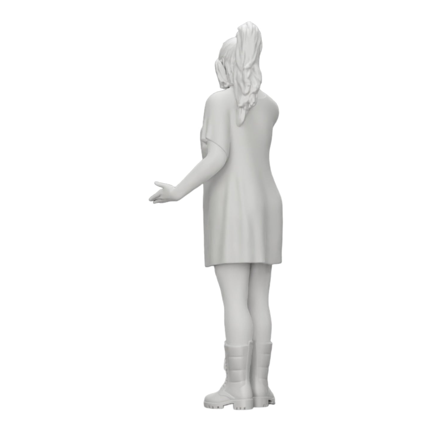 Imagem do produto de diorama: jovem atraente com camisa longa e botas (Ref. Nr. A37)