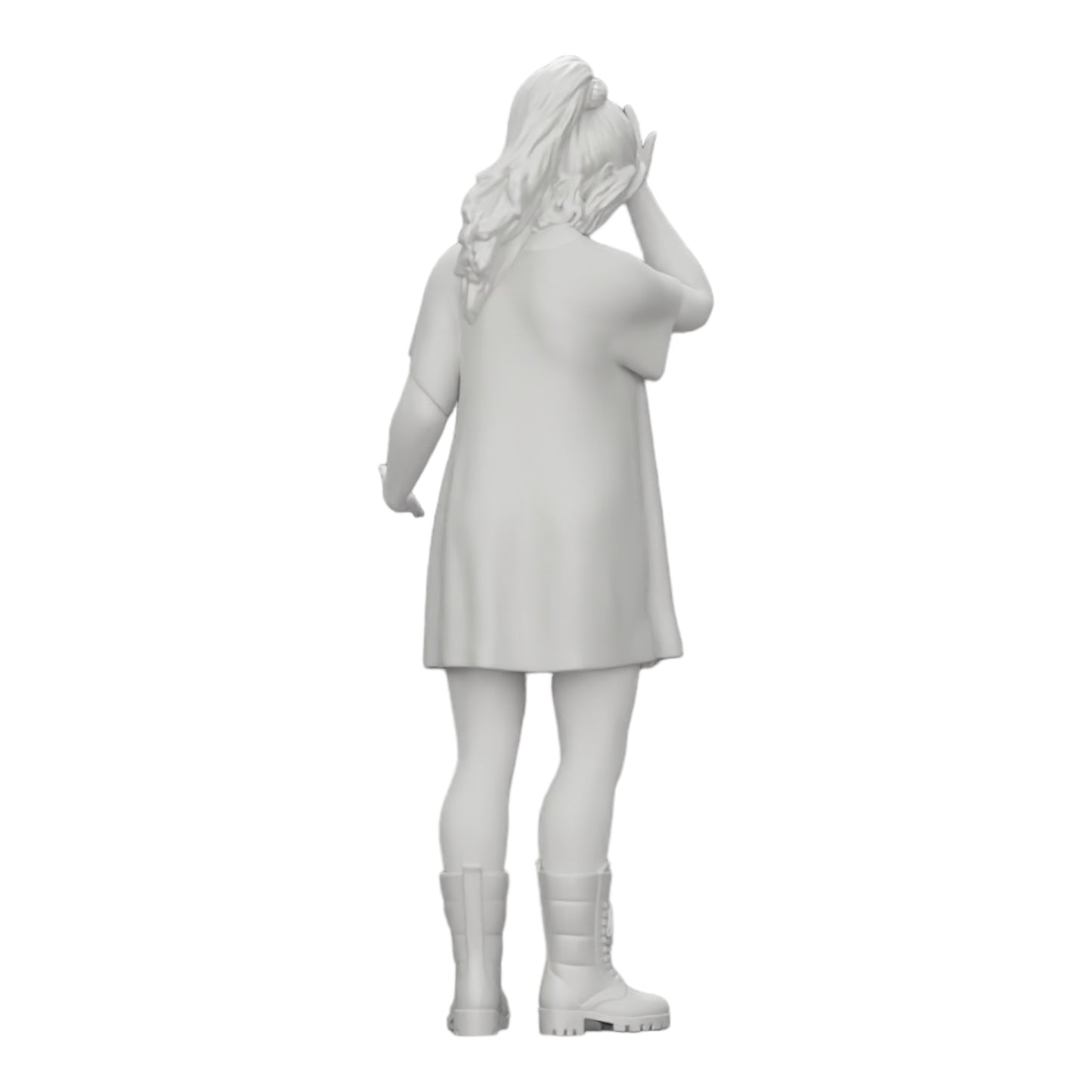 Imagem do produto de diorama: jovem atraente com camisa longa e botas (Ref. Nr. A37)