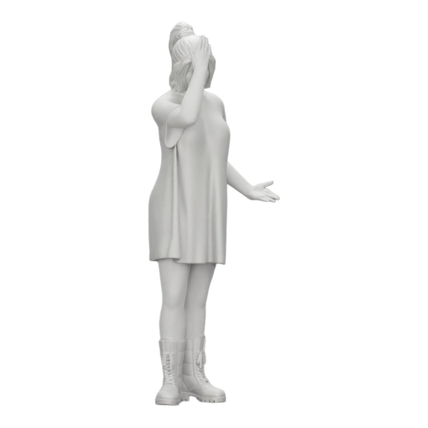 Imagem do produto de diorama: jovem atraente com camisa longa e botas (Ref. Nr. A37)
