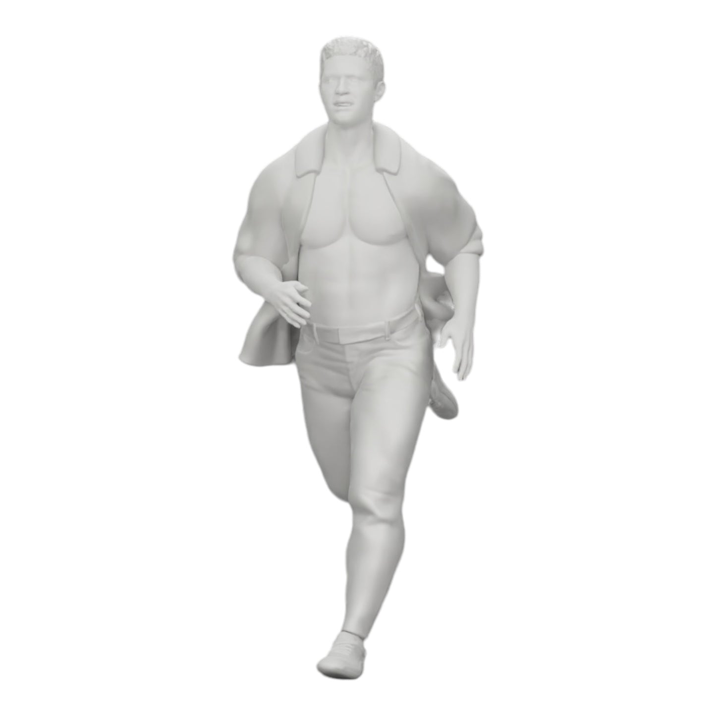 Foto do produto de diorama: Homem em camisa aberta foge da sua prisão (Ref Nr. A41)