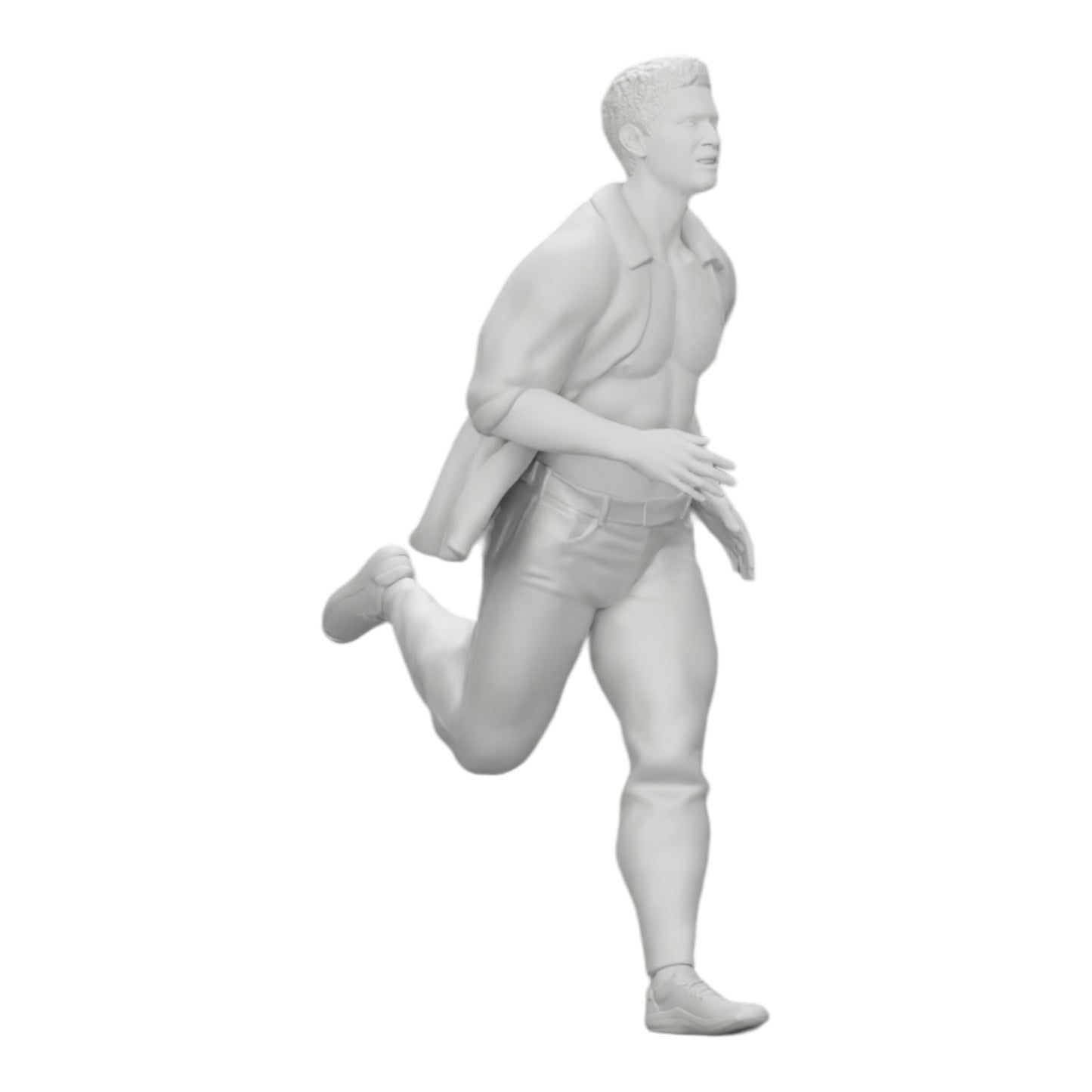 Foto do produto de diorama: Homem em camisa aberta foge da sua prisão (Ref Nr. A41)