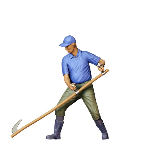Miniature Figure: Farmer with Scythe B - Old Farmer at Work (No. 300)